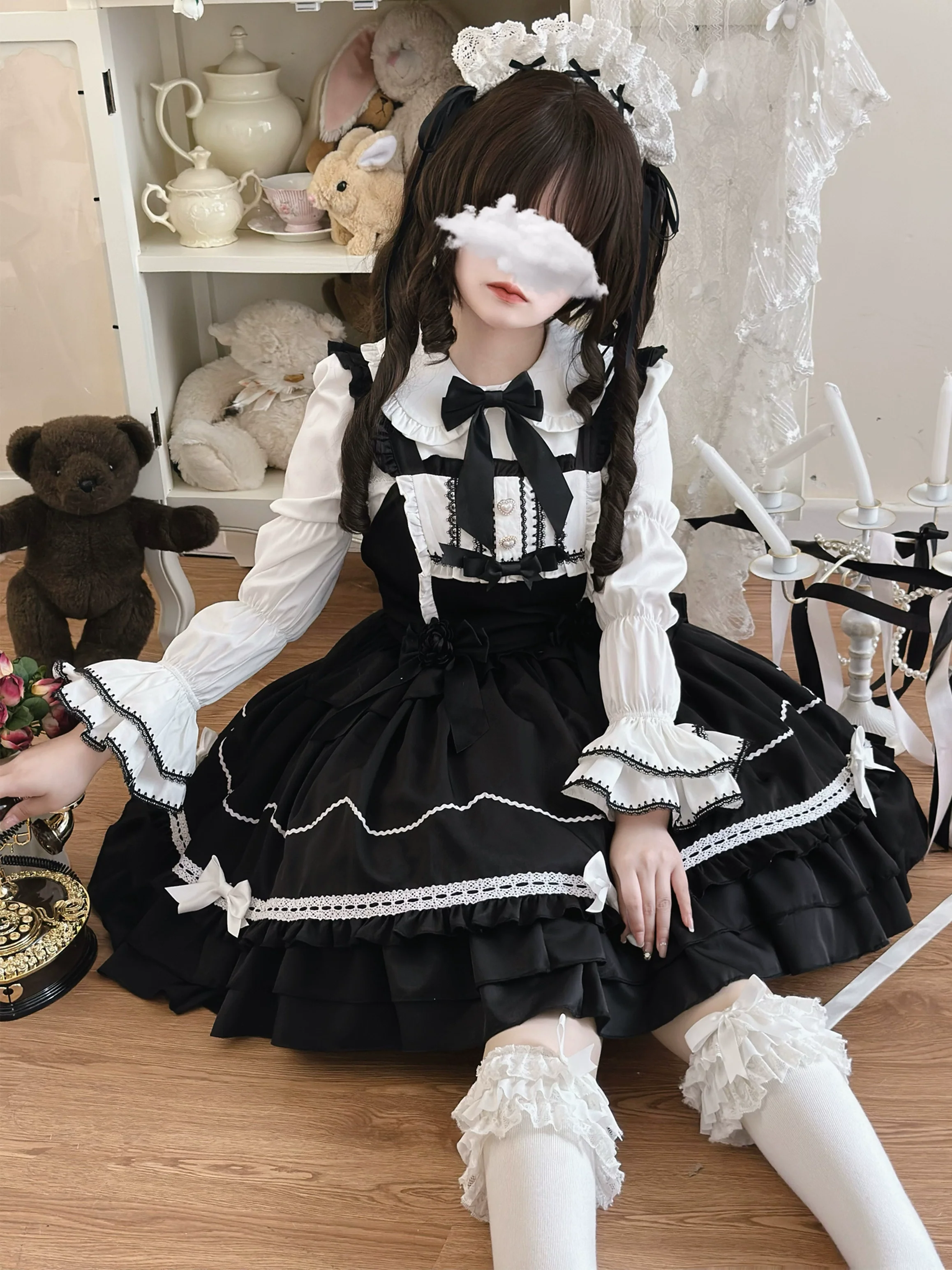 Hanguliang - Paper Shell Cake - Sweet Lolita JSK Dress Summer Dress - Image 15