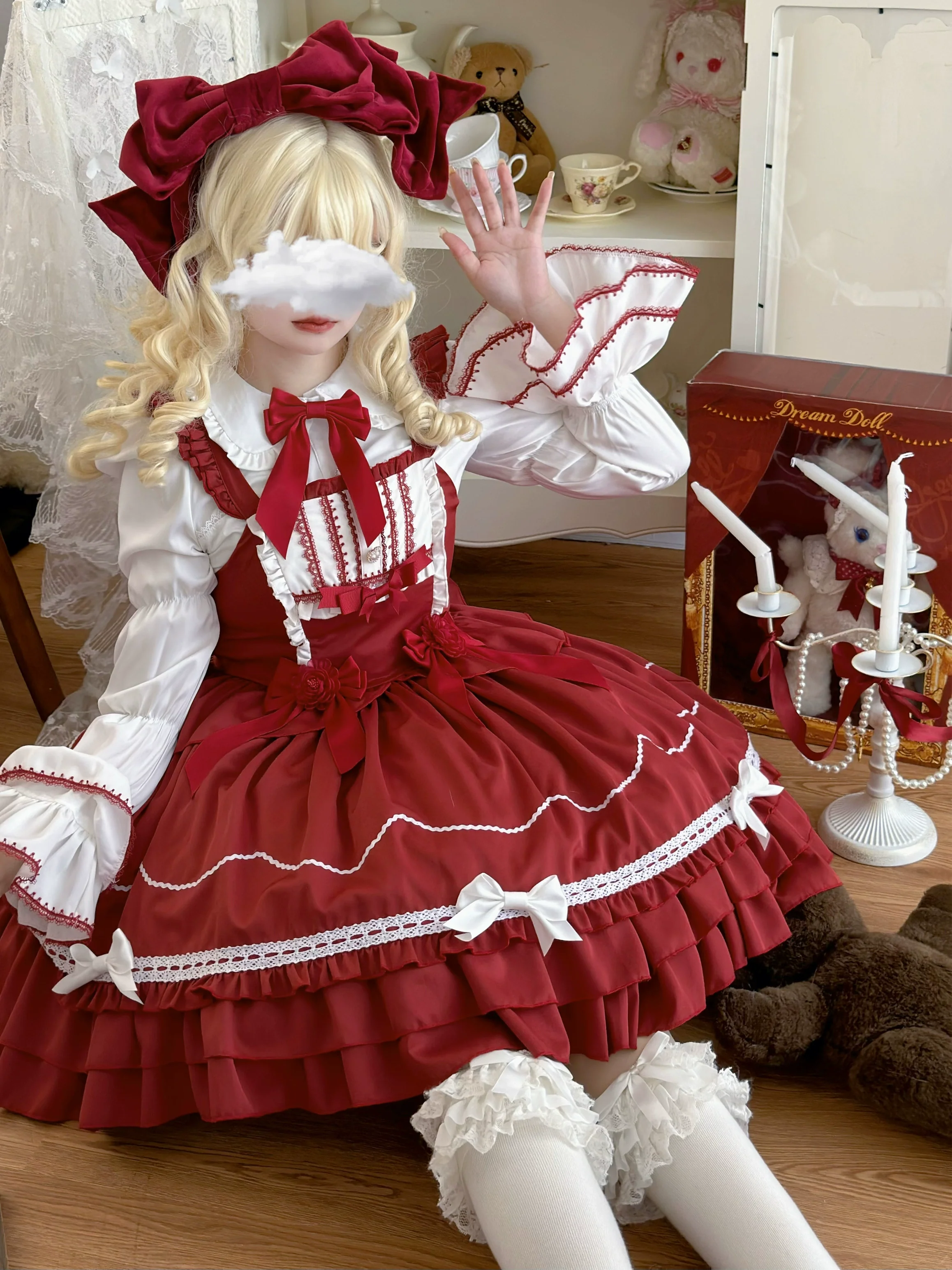 Hanguliang - Paper Shell Cake - Sweet Lolita JSK Dress Summer Dress - Image 4