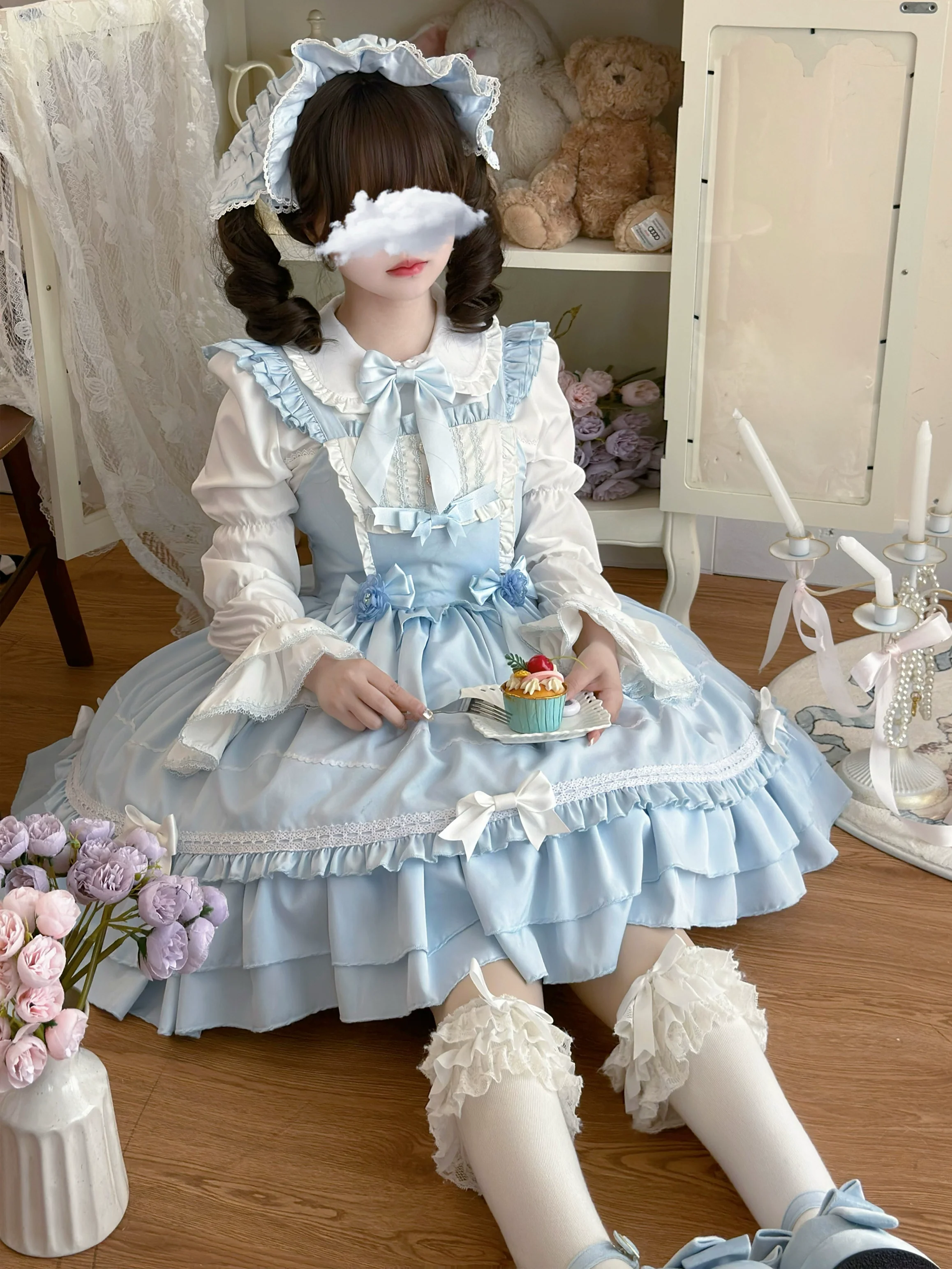 Hanguliang - Paper Shell Cake - Sweet Lolita JSK Dress Summer Dress - Image 8