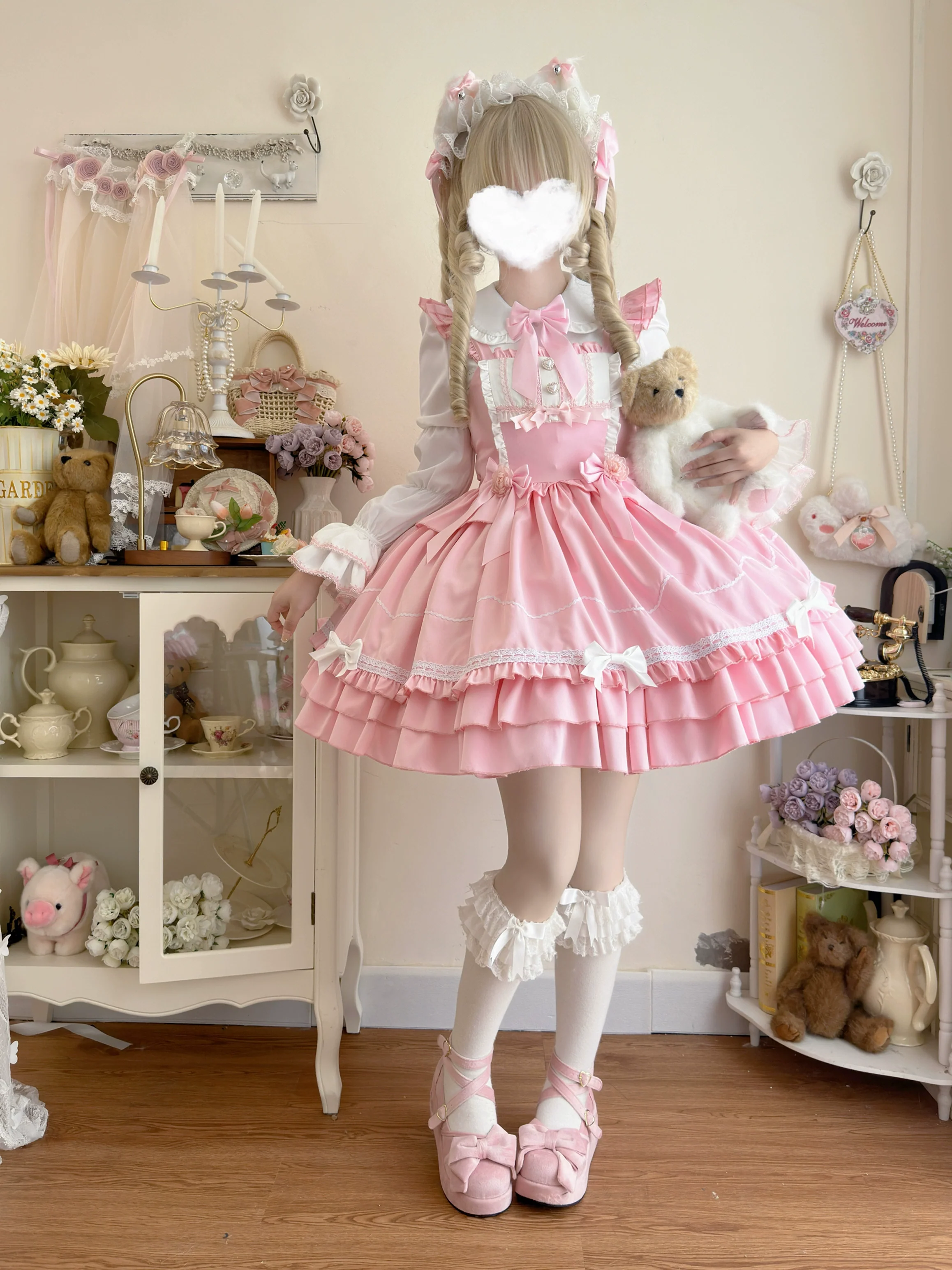 Hanguliang - Paper Shell Cake - Sweet Lolita JSK Dress Summer Dress - Image 9
