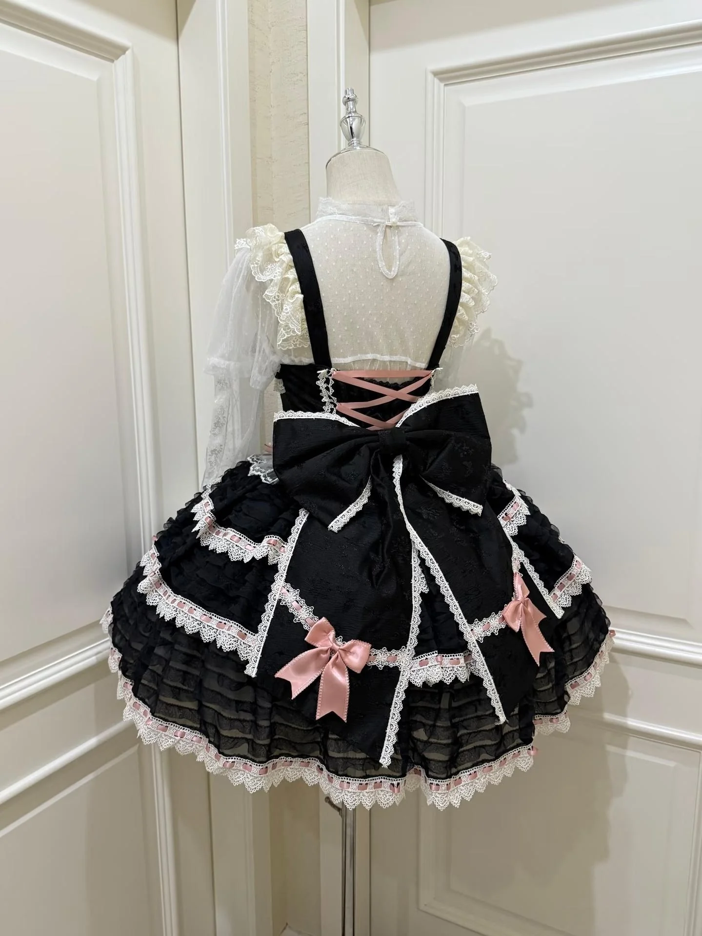 Floral Elegy - Sweet Lolita JSK Dress, Tiered Hem - Image 6