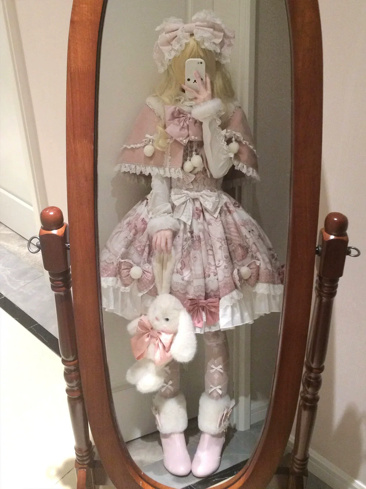 Matutu - Dessert Catlets - Sweet Lolita JSK, Strawberry And Cat Prints - Image 10