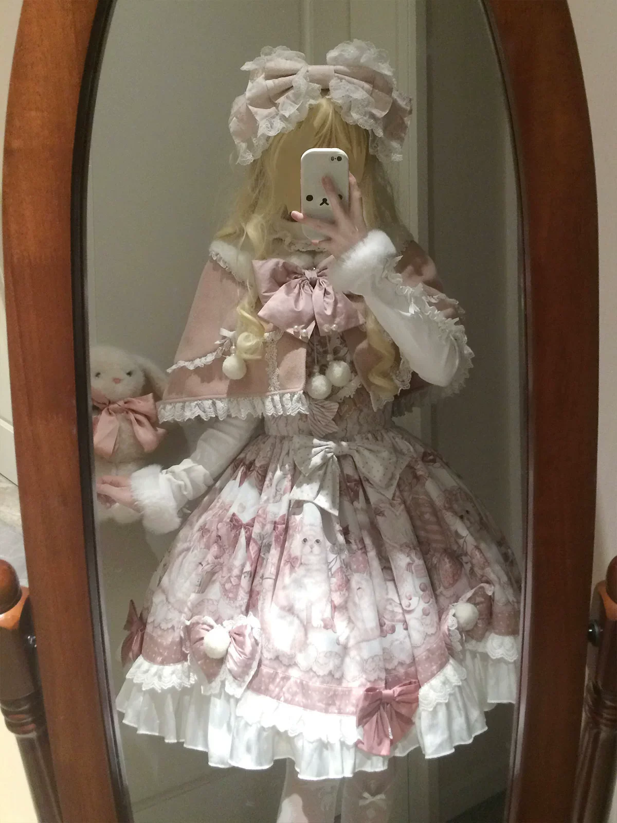 Matutu - Dessert Catlets - Sweet Lolita JSK, Strawberry And Cat Prints - Image 16