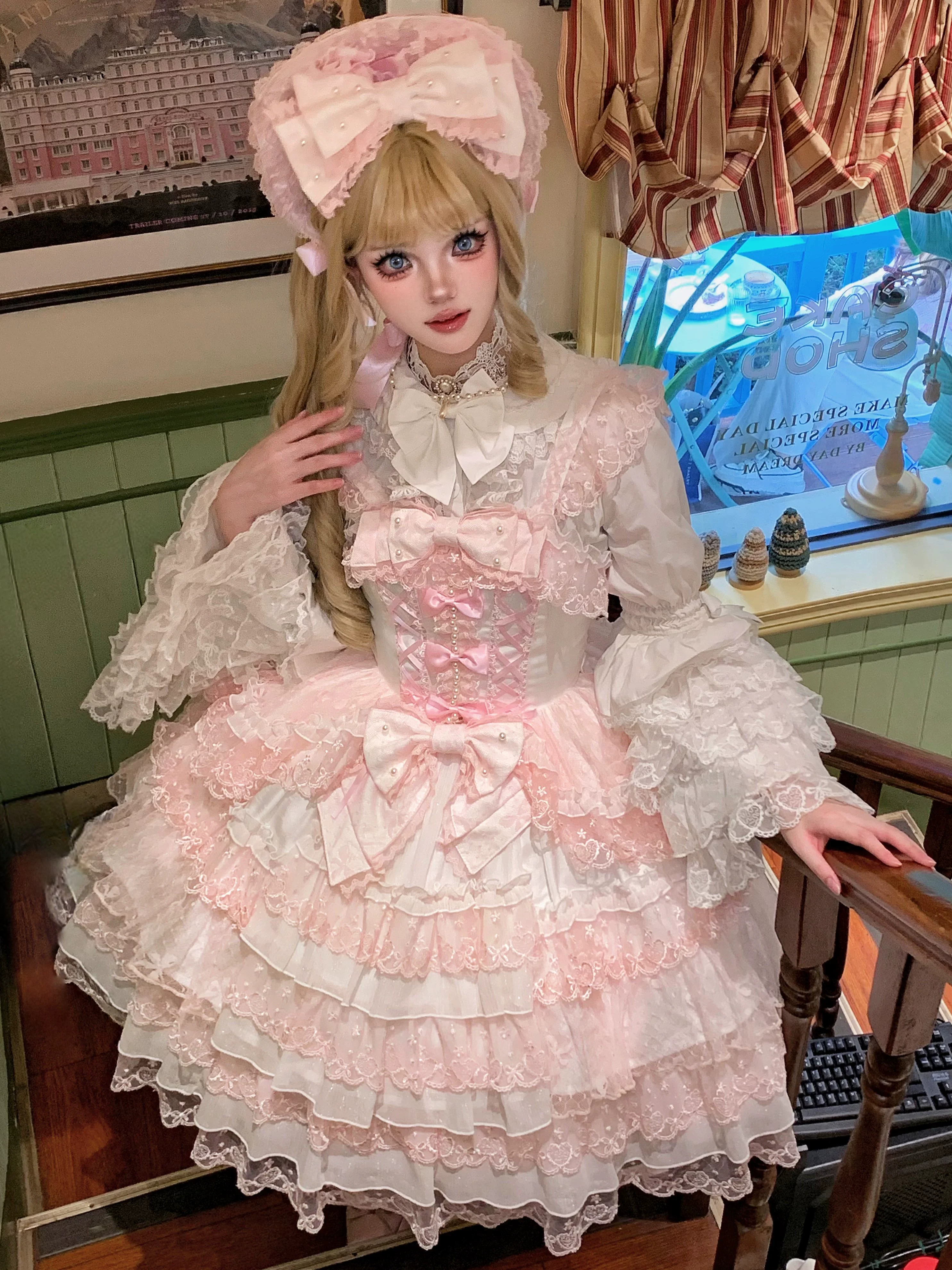 Love Overture - Sweet Lolita JSK, Tiered Ruffles Dress - Image 12