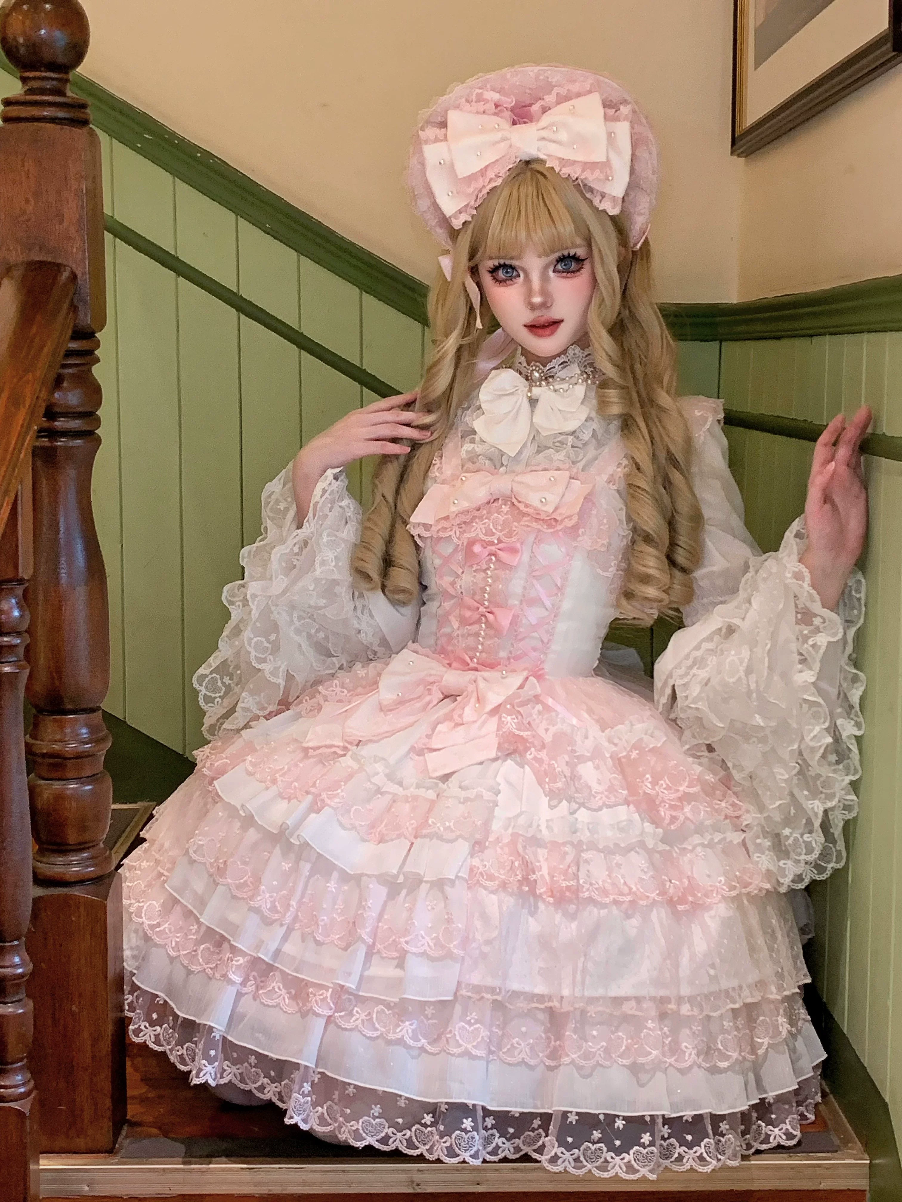 Love Overture - Sweet Lolita JSK, Tiered Ruffles Dress - Image 13