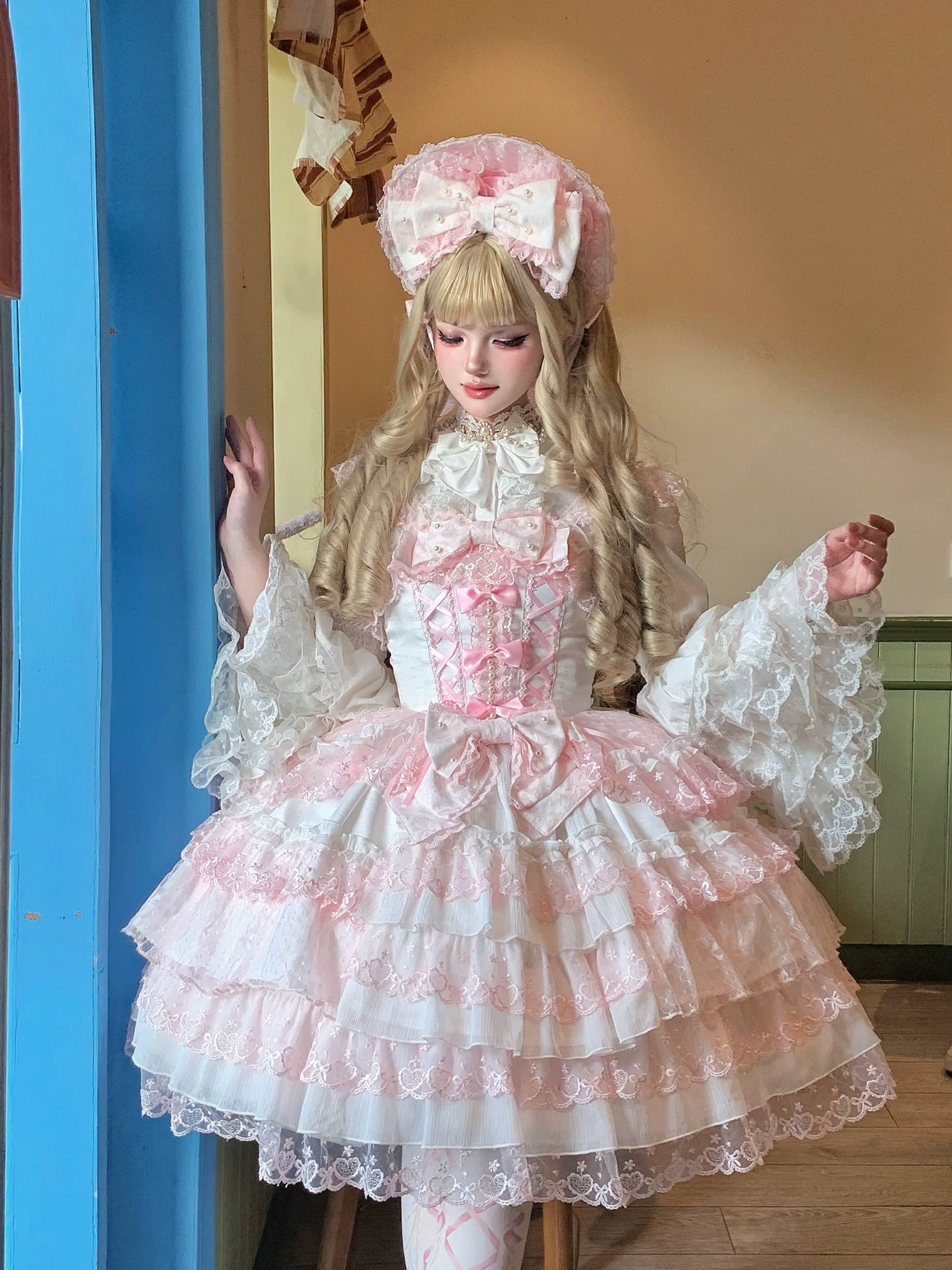 Love Overture - Sweet Lolita JSK, Tiered Ruffles Dress - Image 15