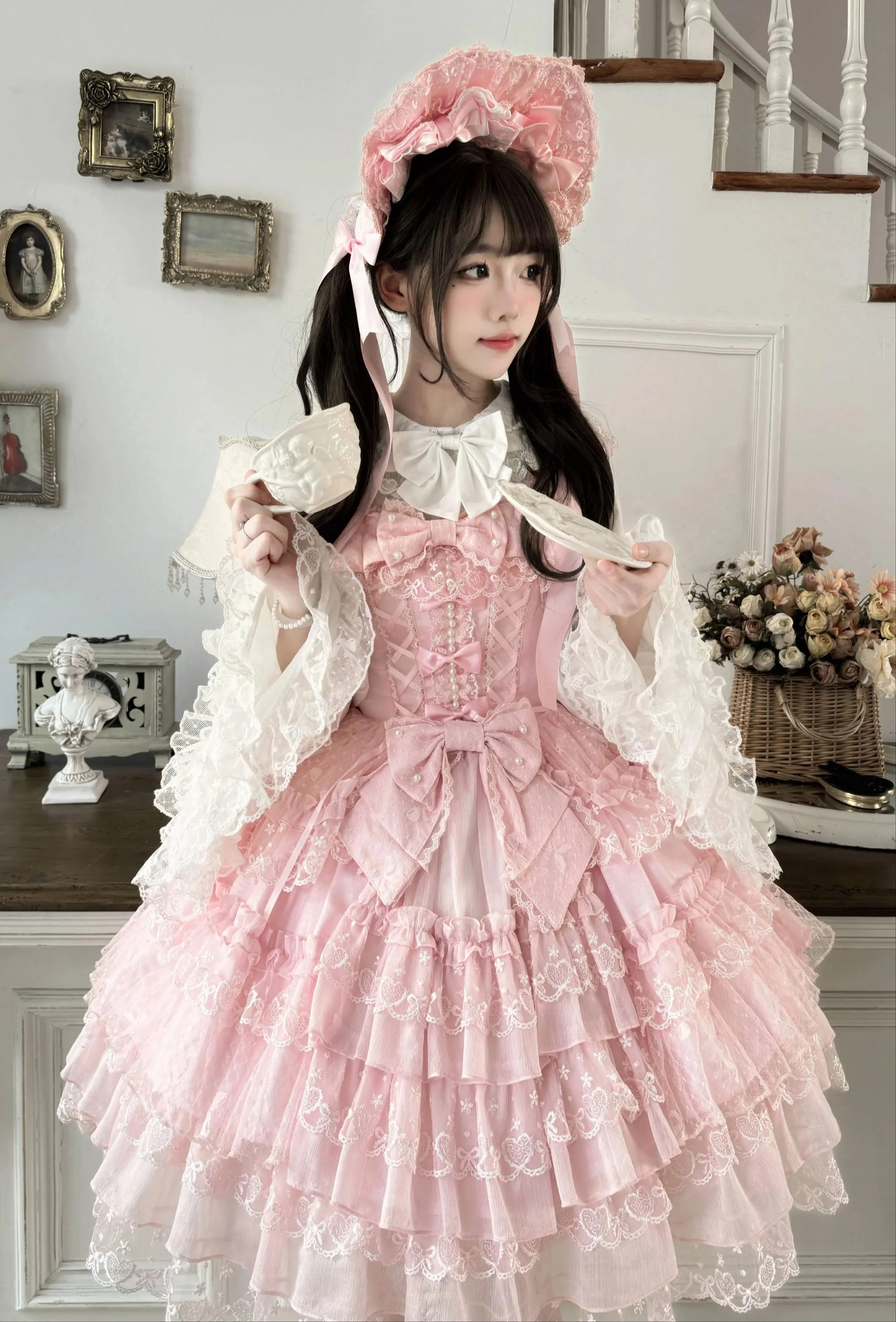 Love Overture - Sweet Lolita JSK, Tiered Ruffles Dress - Image 16