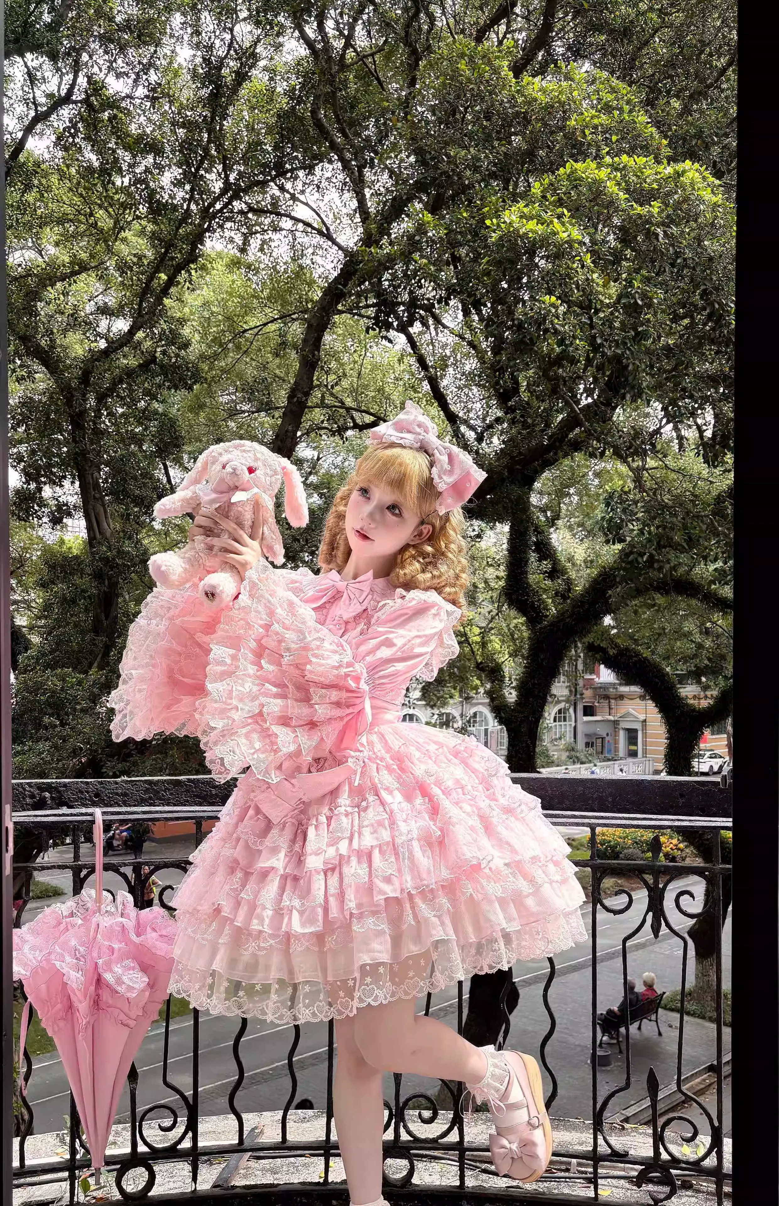 Love Overture - Sweet Lolita JSK, Tiered Ruffles Dress - Image 3