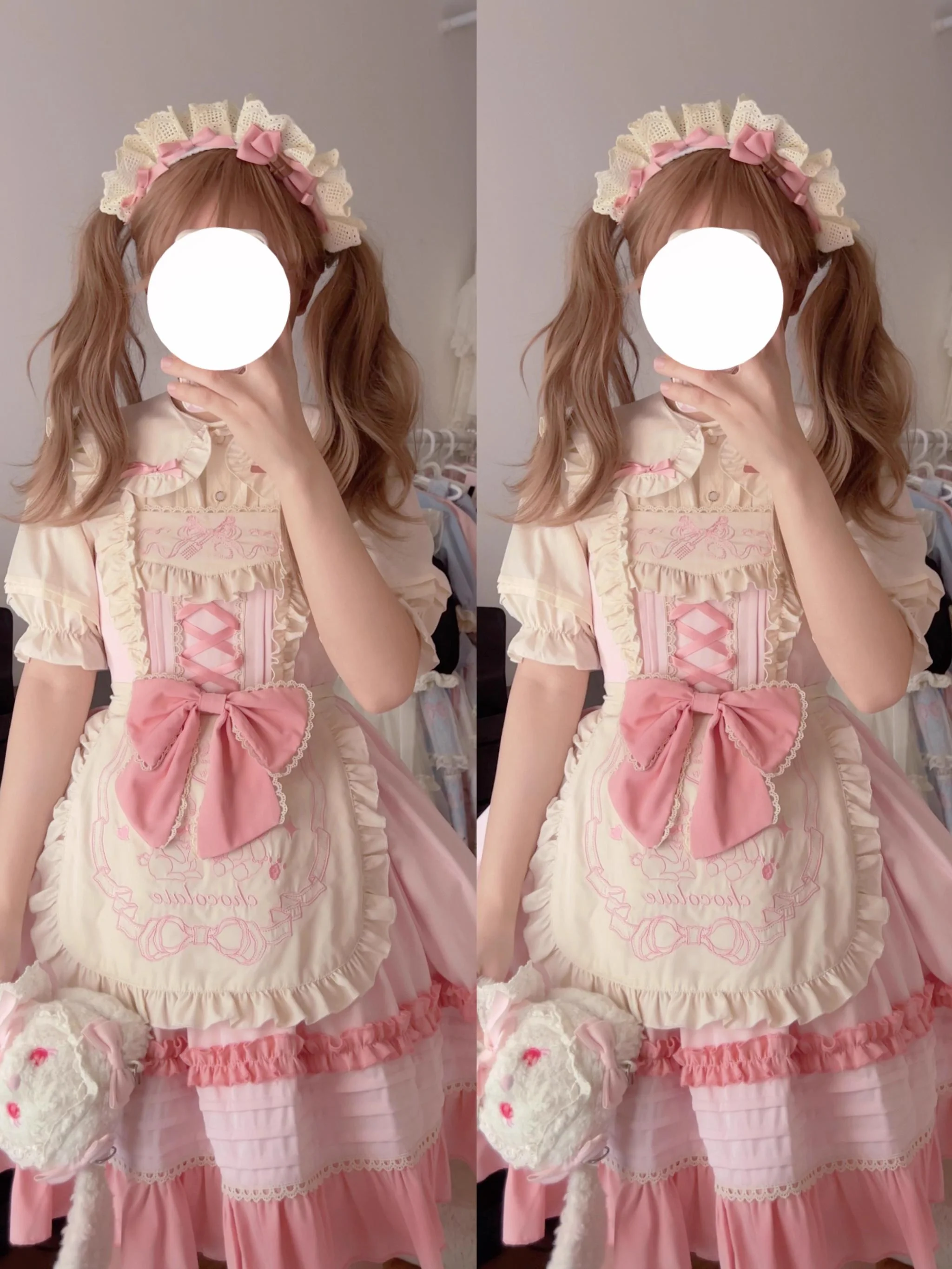 Sweet Layered Cake - Sweet Lolita JSK with Detachable Apron - Image 4