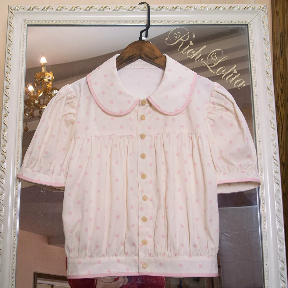 RichLolita - Starry Pudding Bear - Sweet Lolita Jumper Dress Printed OP Dress - Image 19