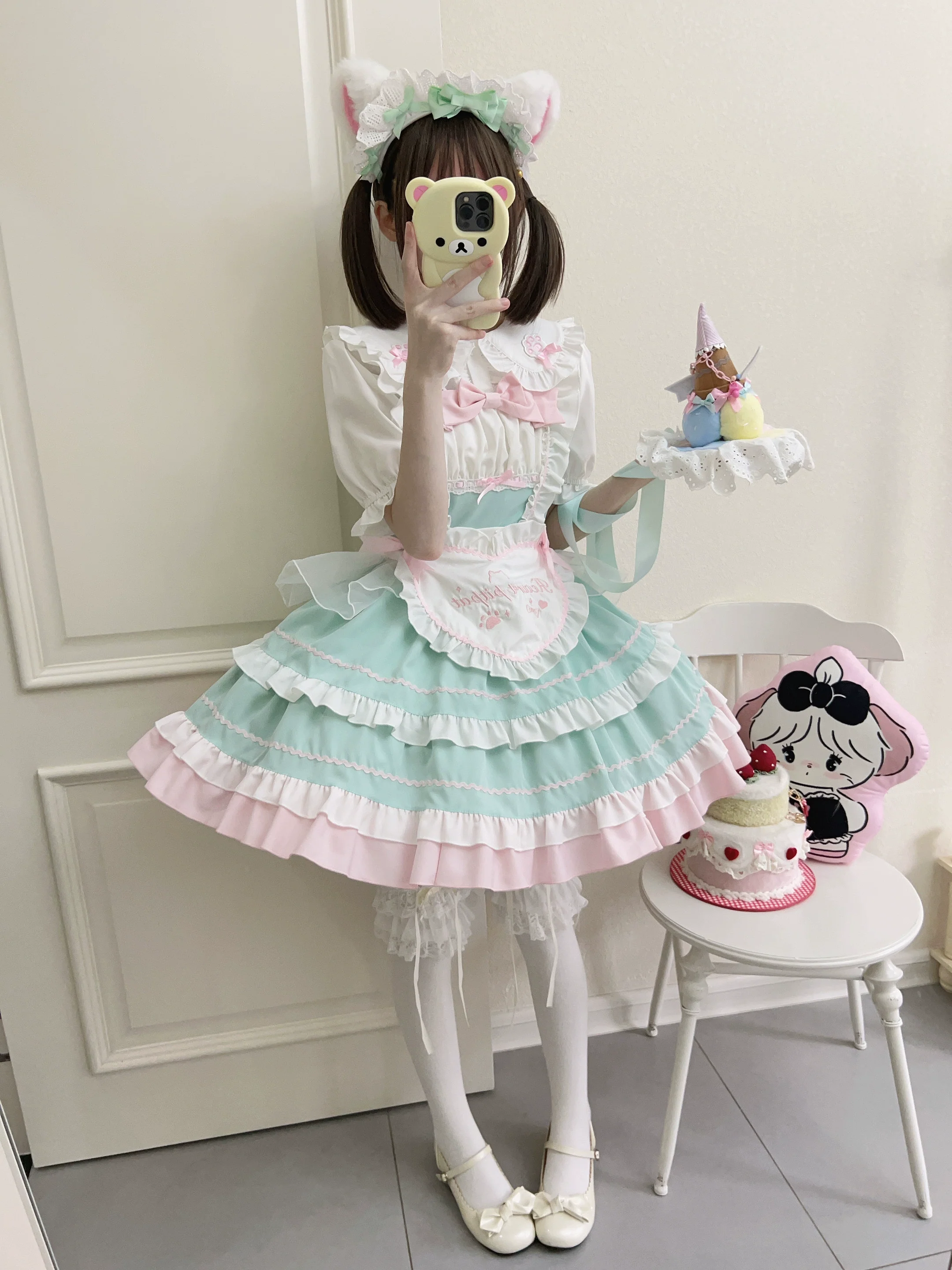 Cat Ear Tale - Sweet Lolita Jumper Dress Suspender Dress - Image 30
