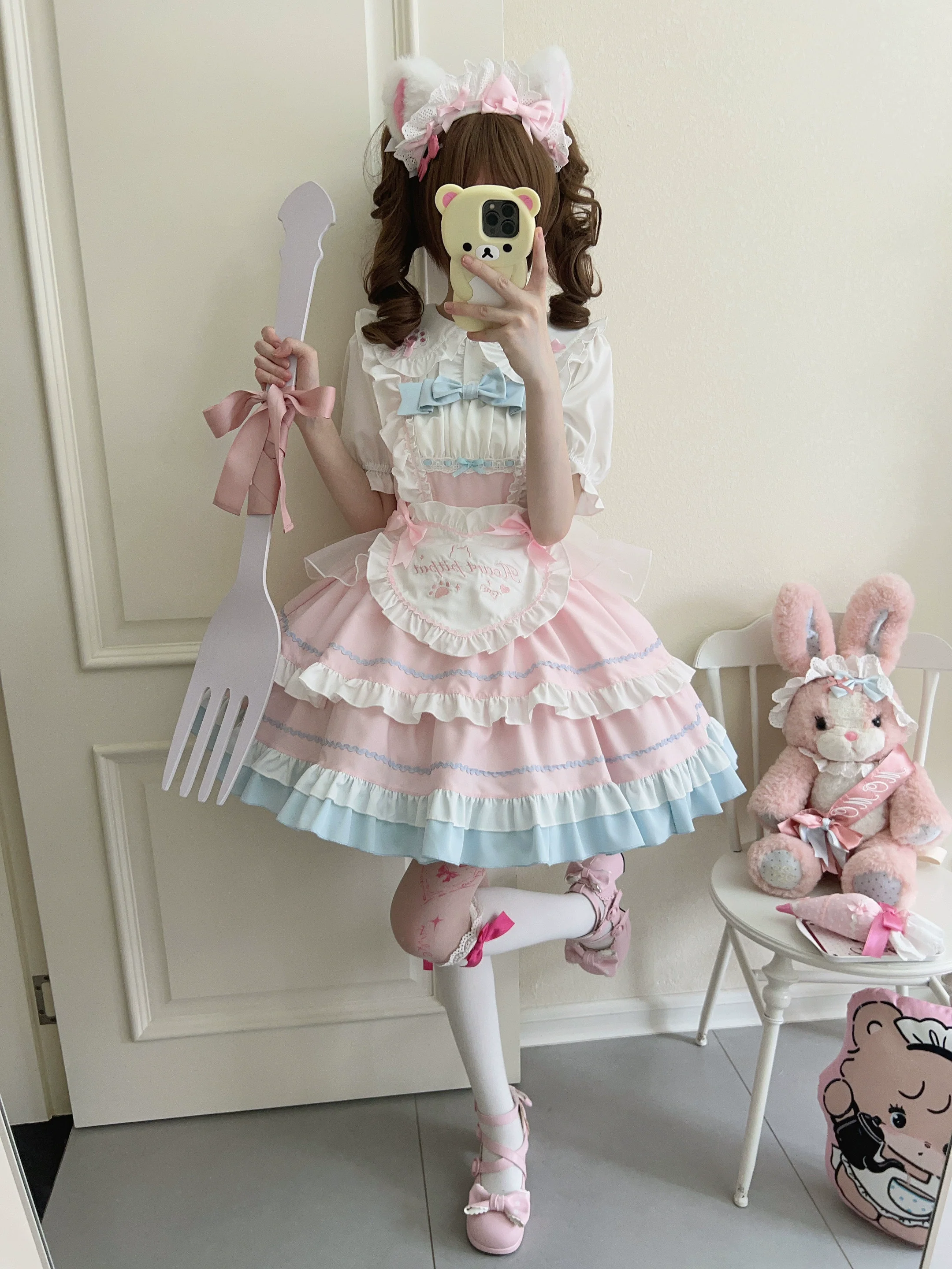 Cat Ear Tale - Sweet Lolita Jumper Dress Suspender Dress - Image 43