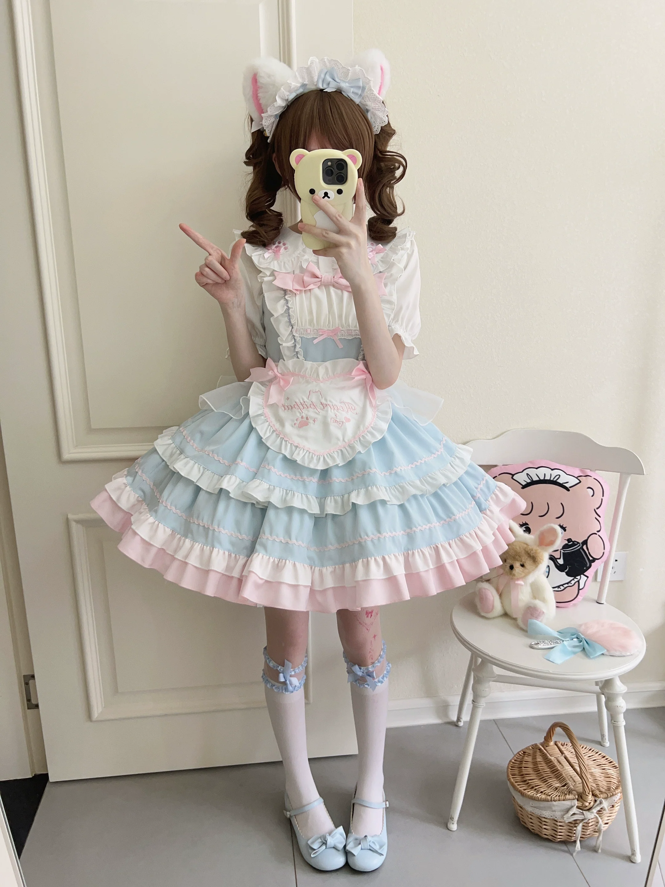 Cat Ear Tale - Sweet Lolita Jumper Dress Suspender Dress - Image 9