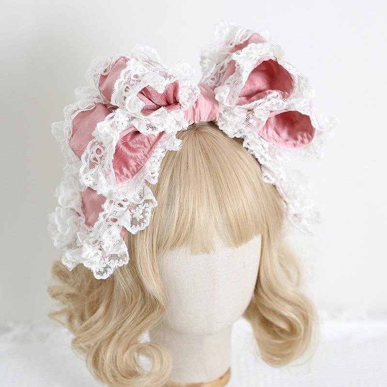 Xiaogui - Sweet Lolita KC with Large Lace Bow in Multiple Colors - Image 11