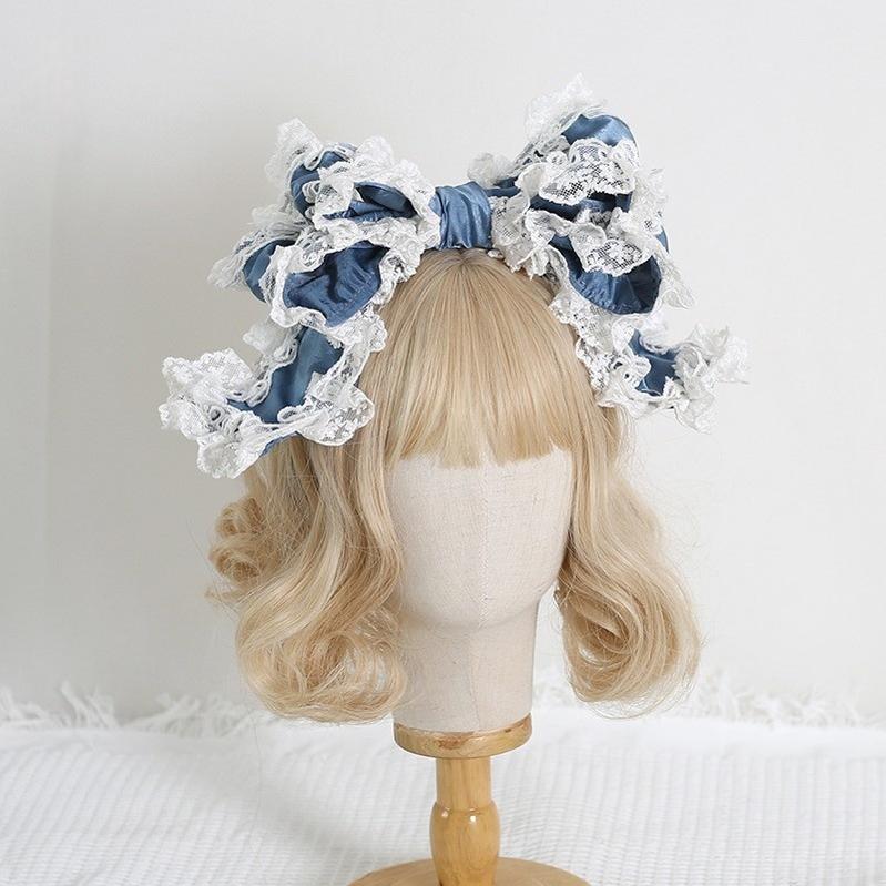 Xiaogui - Sweet Lolita KC with Large Lace Bow in Multiple Colors - Image 13