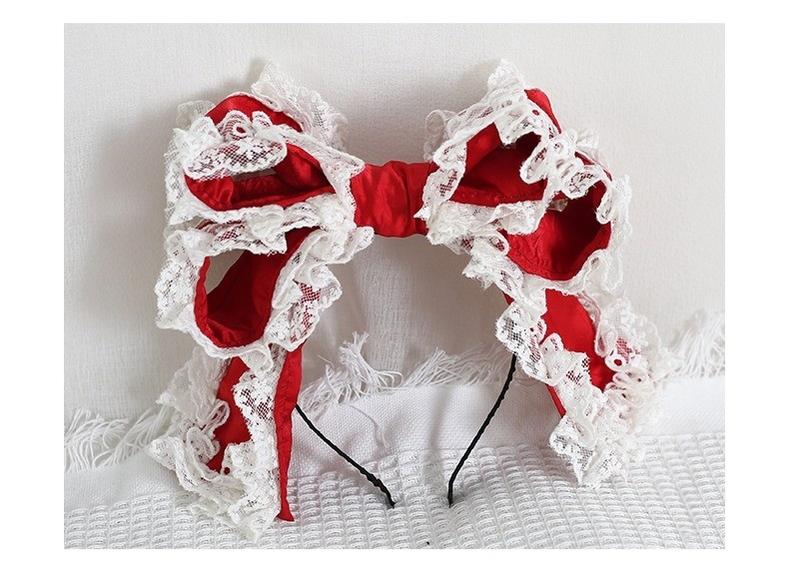 Xiaogui - Sweet Lolita KC with Large Lace Bow in Multiple Colors - Image 15