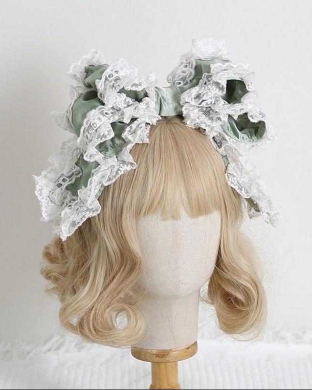 Xiaogui - Sweet Lolita KC with Large Lace Bow in Multiple Colors - Image 3
