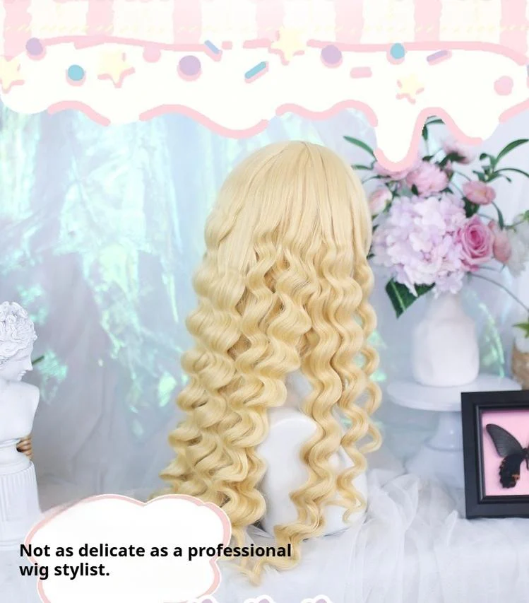 Dalao Home - Fluffy Cloud - Sweet Lolita Long Curly Wigs, Roman Curls - Image 7