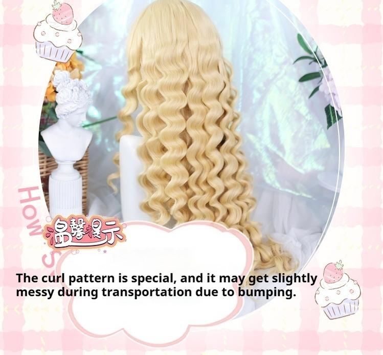 Dalao Home - Fluffy Cloud - Sweet Lolita Long Curly Wigs, Roman Curls - Image 8