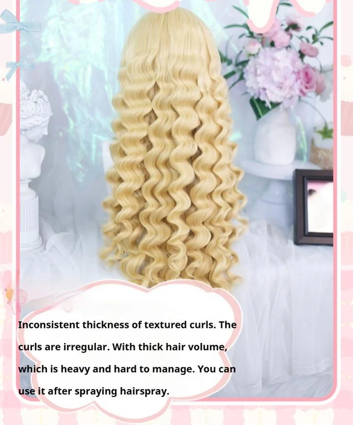 Dalao Home - Fluffy Cloud - Sweet Lolita Long Curly Wigs, Roman Curls - Image 9