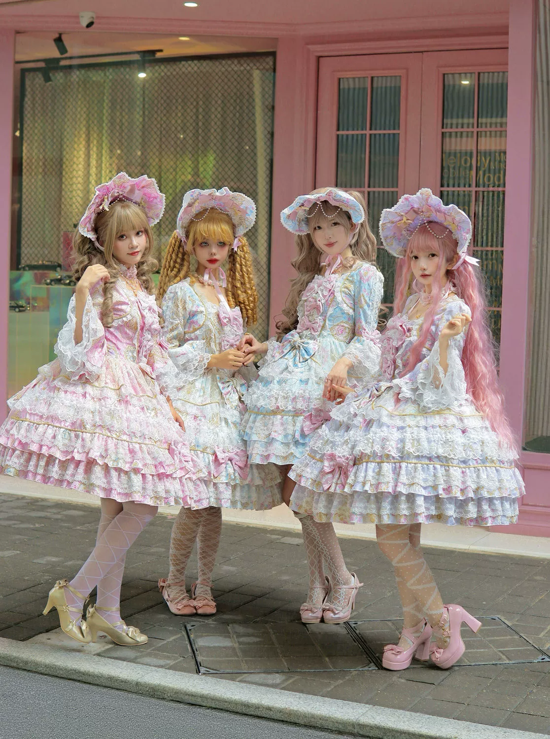 Candlelight Sonata - Sweet Lolita Long Sleeve OP, Tiered Ruffles - Image 20