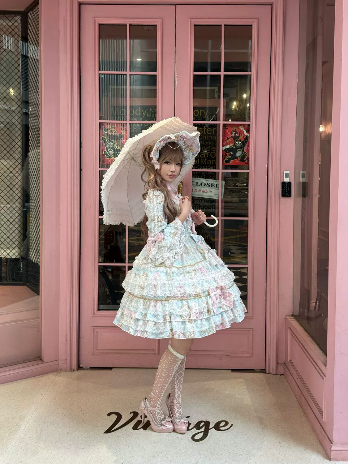 Candlelight Sonata - Sweet Lolita Long Sleeve OP, Tiered Ruffles - Image 27