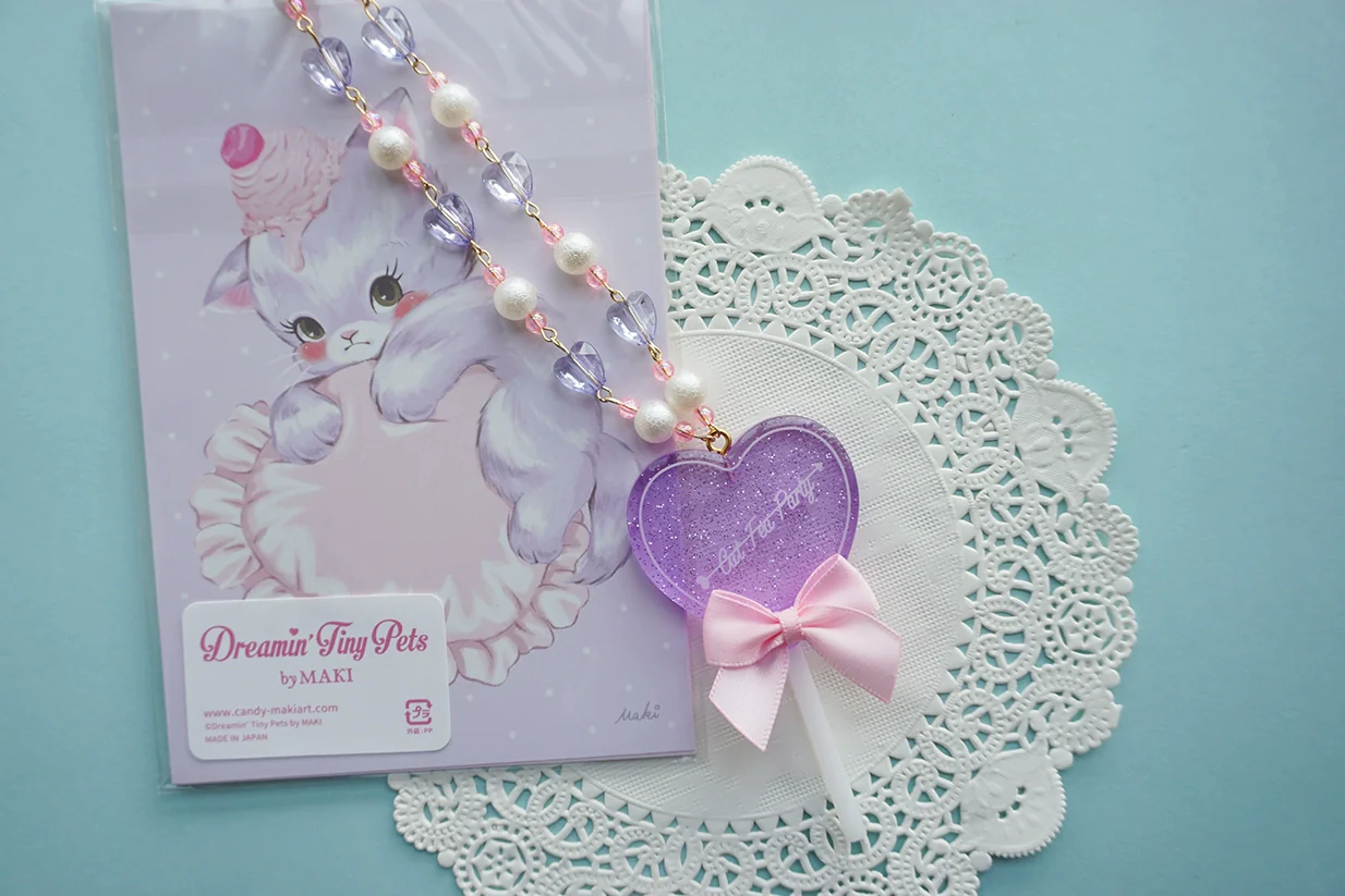 Sweet Lolita Necklace Heart-Shaped Lollipop Necklace - Image 17