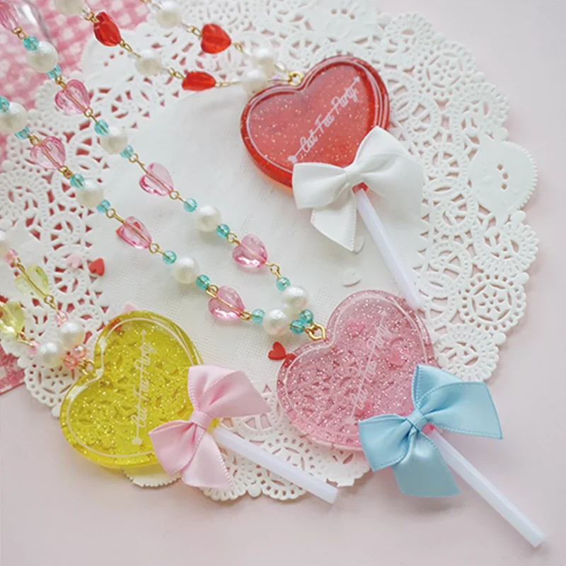 Sweet Lolita Necklace Heart-Shaped Lollipop Necklace - Image 28