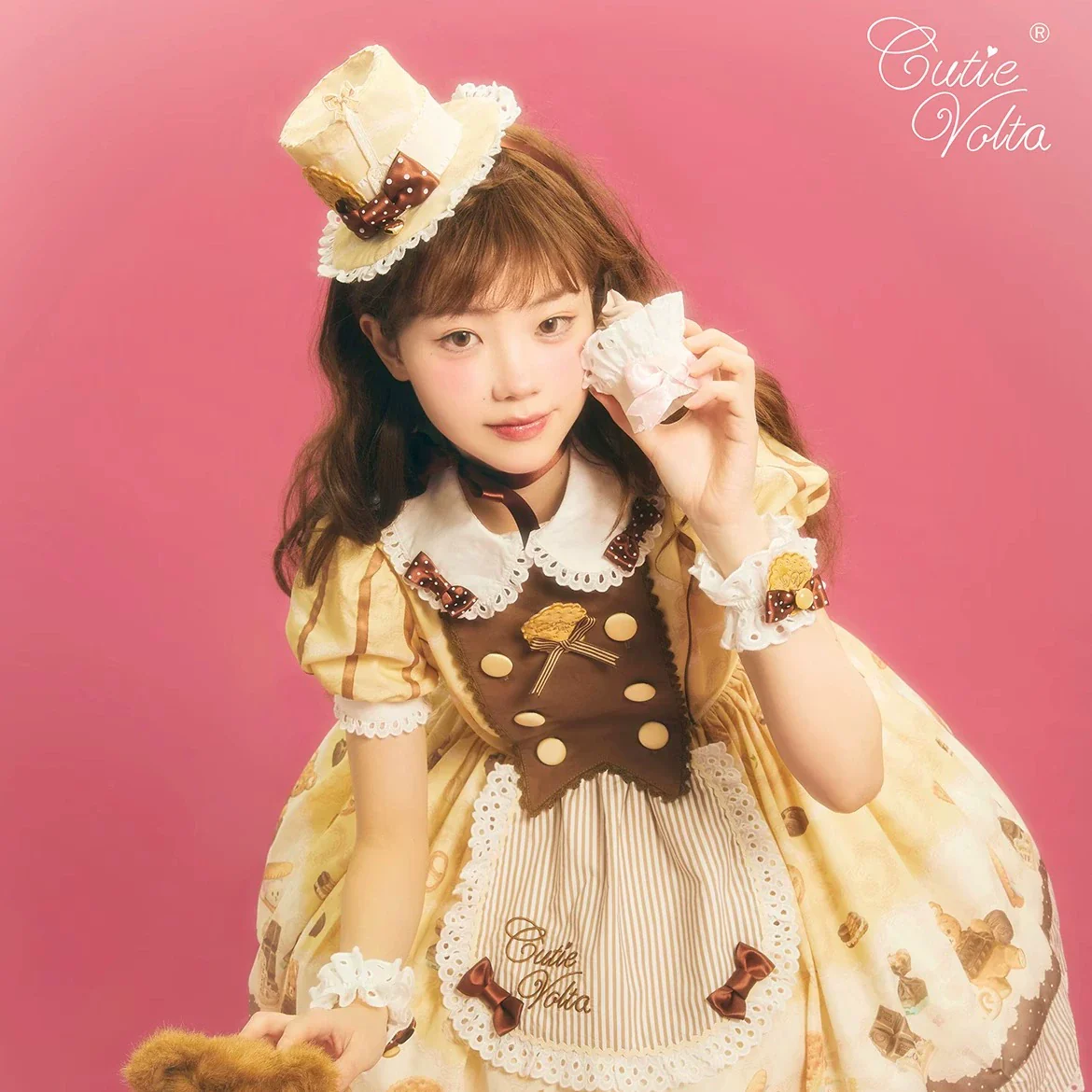 CutieVolta - Blissful Confectionery - Sweet Lolita OP Dress Bear Print JSK - Image 14