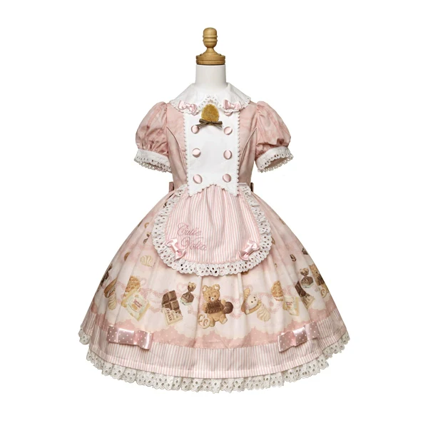 CutieVolta - Blissful Confectionery - Sweet Lolita OP Dress Bear Print JSK - Image 27