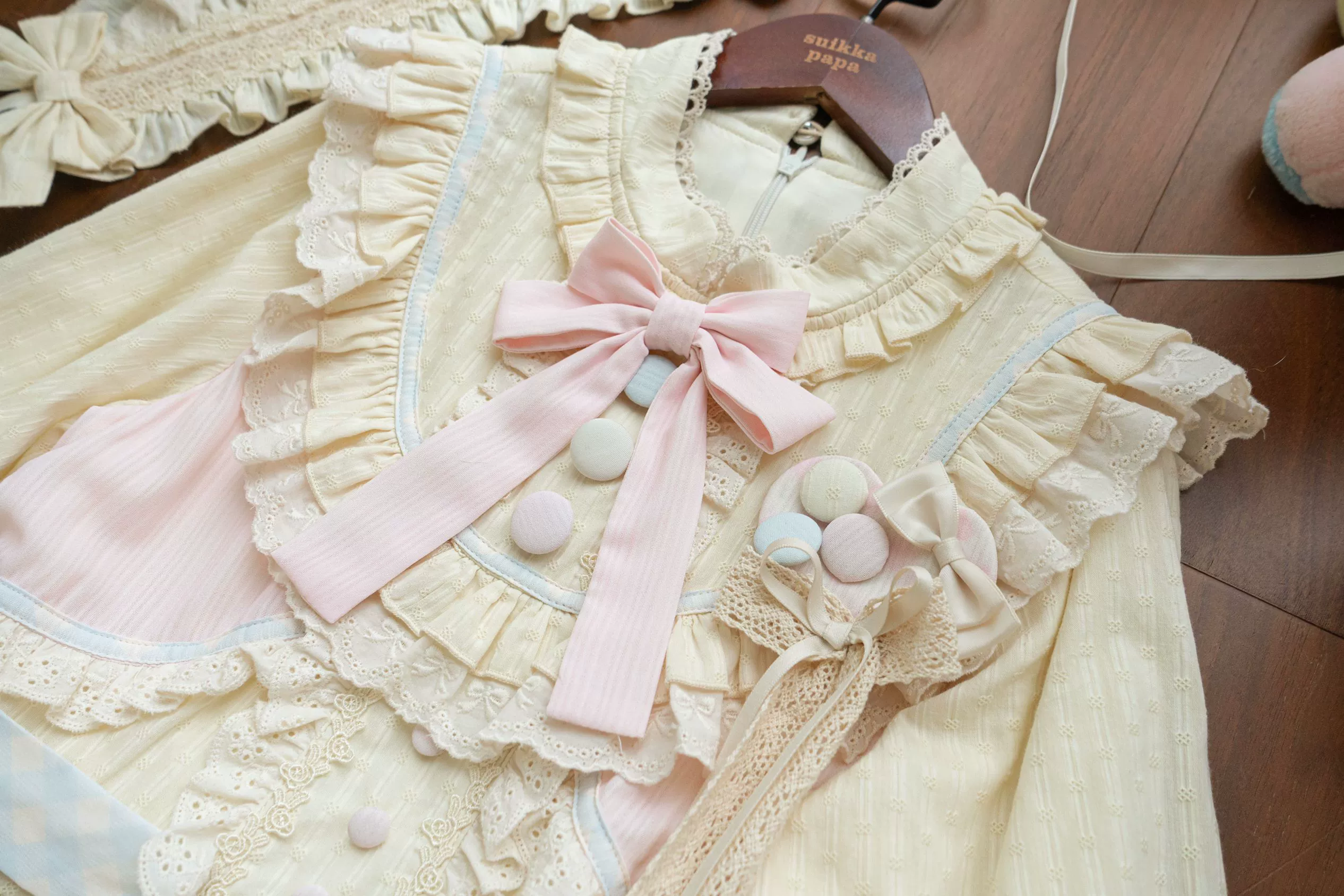 Sleep Macaron - Sweet Lolita OP Dress Solid Color Dress - Image 15