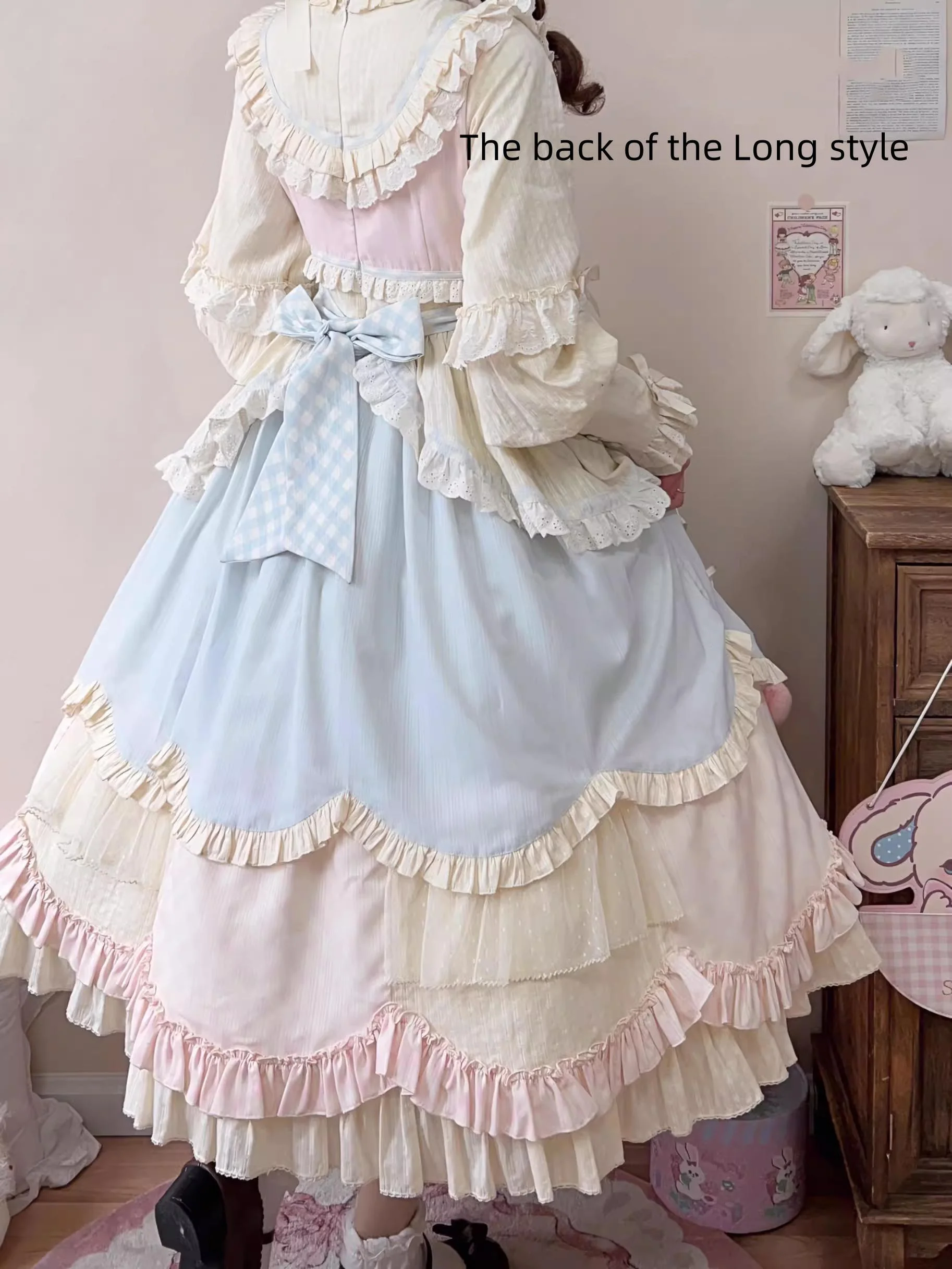 Sleep Macaron - Sweet Lolita OP Dress Solid Color Dress - Image 21