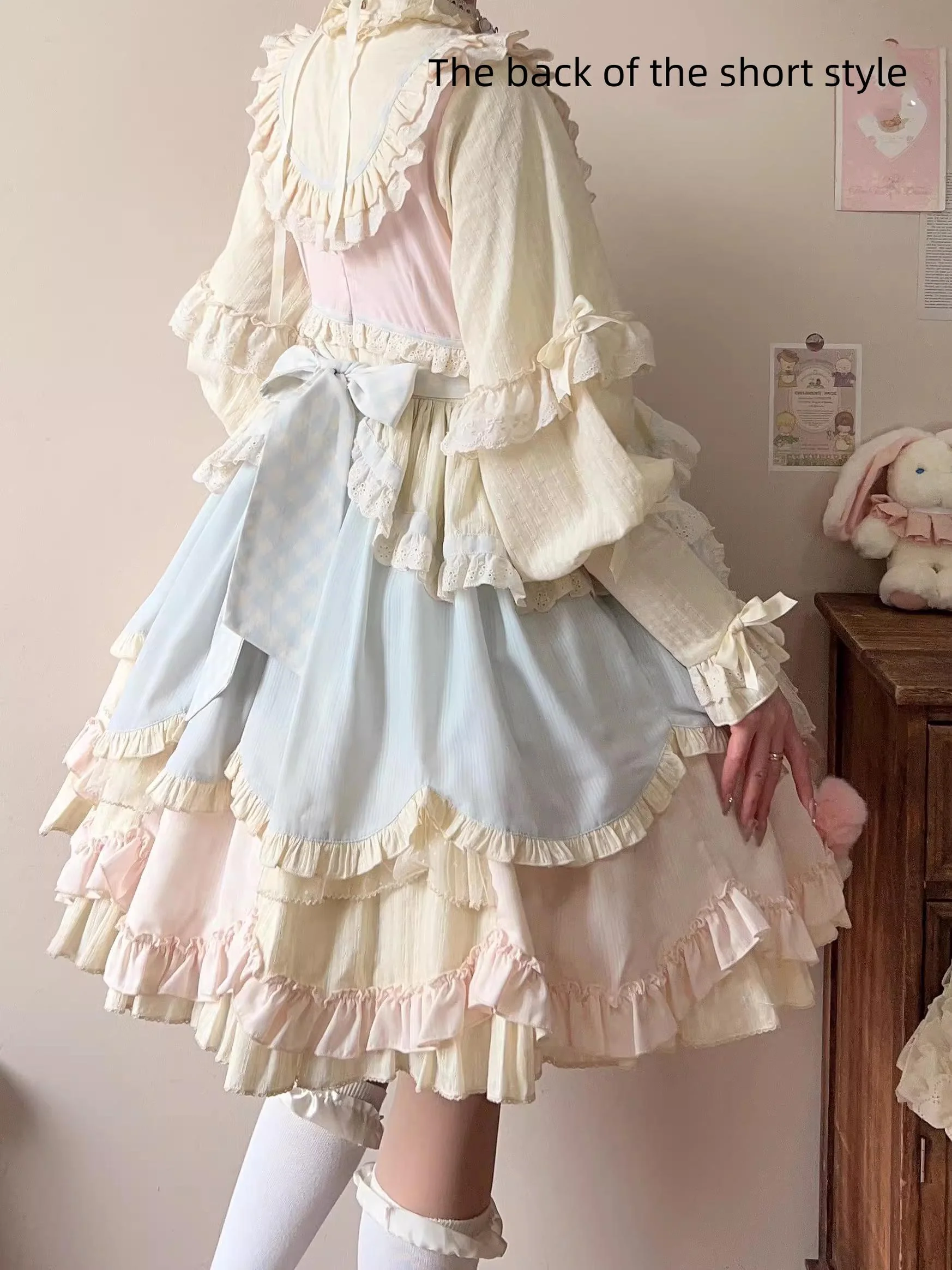 Sleep Macaron - Sweet Lolita OP Dress Solid Color Dress - Image 22
