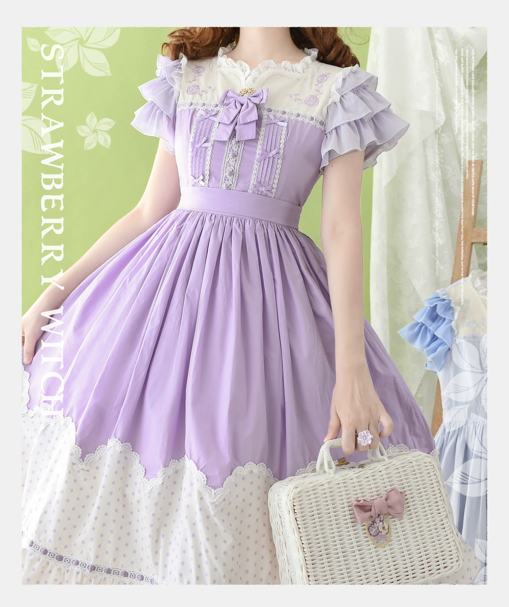 Summer Breeze - Sweet Lolita OP Embroidery Daily Lolita Dress - Image 13