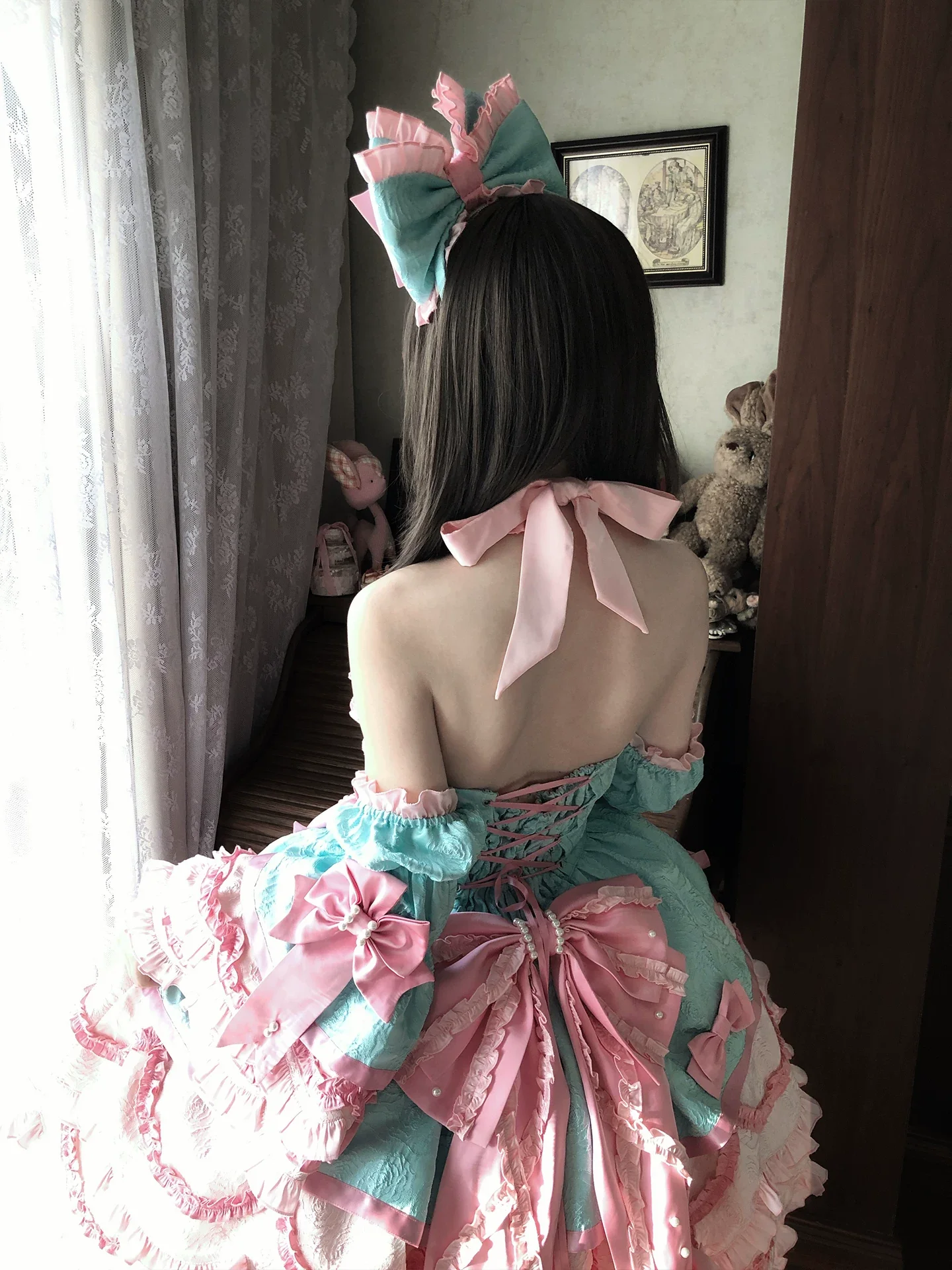 Sweetheart Petal - Sweet Lolita Petal Hem JSK Dress, Halter Neckline - Image 16