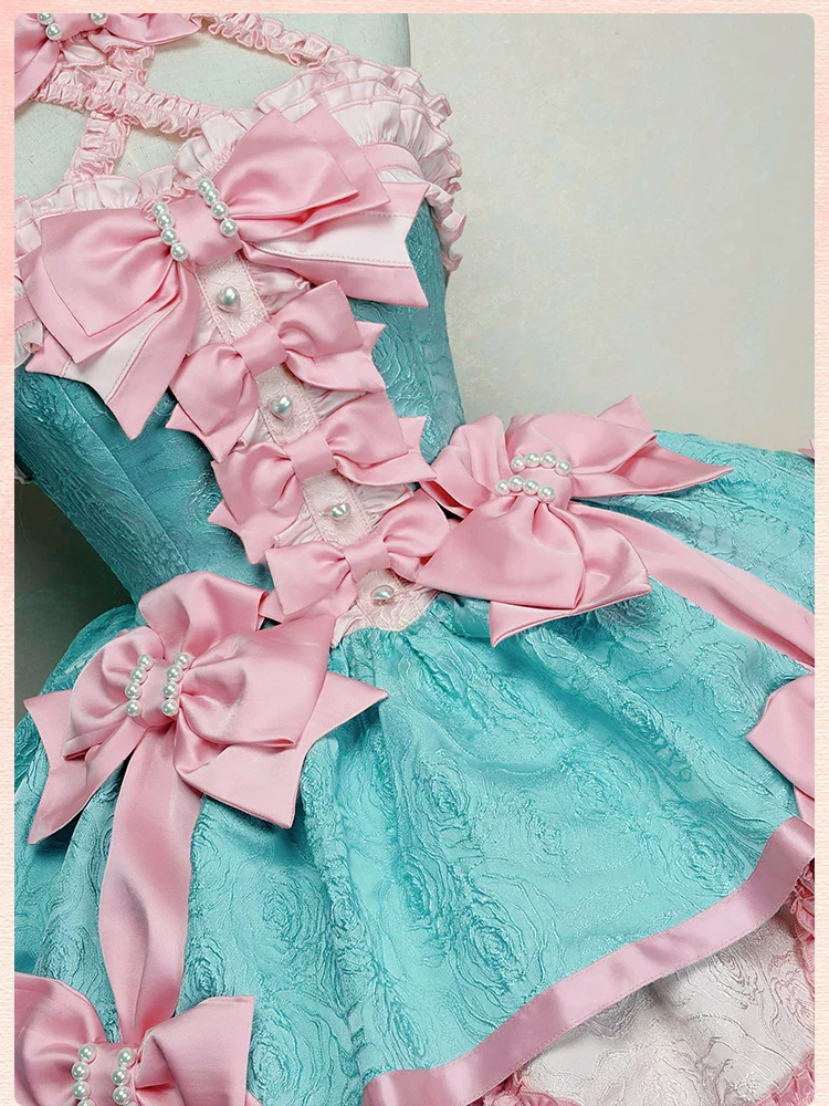 Sweetheart Petal - Sweet Lolita Petal Hem JSK Dress, Halter Neckline - Image 18