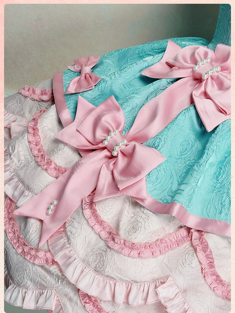 Sweetheart Petal - Sweet Lolita Petal Hem JSK Dress, Halter Neckline - Image 20