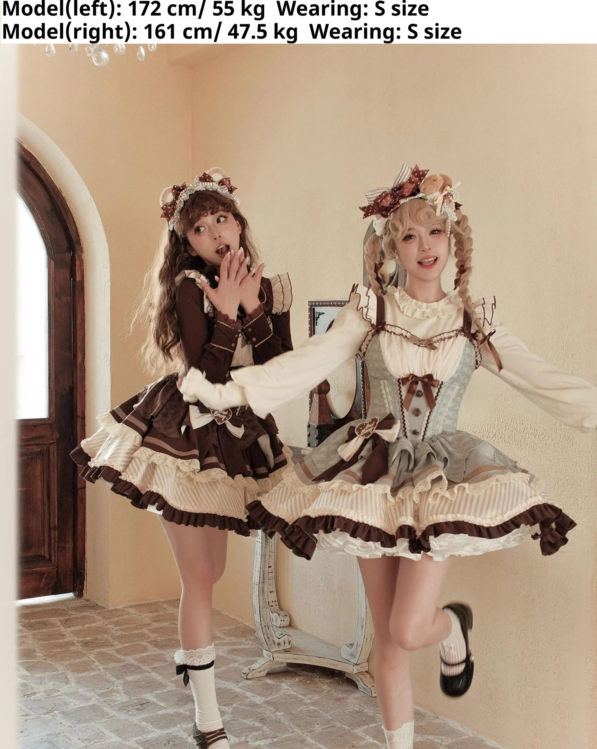 Hawthorn Berries - Thin Choco - Sweet Lolita Petite JSK Puffy Mini Dress KC - Image 12