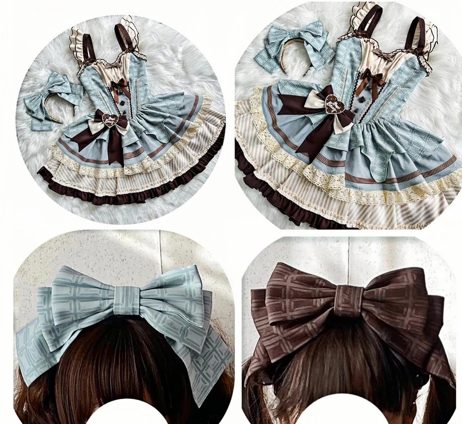 Hawthorn Berries - Thin Choco - Sweet Lolita Petite JSK Puffy Mini Dress KC - Image 22
