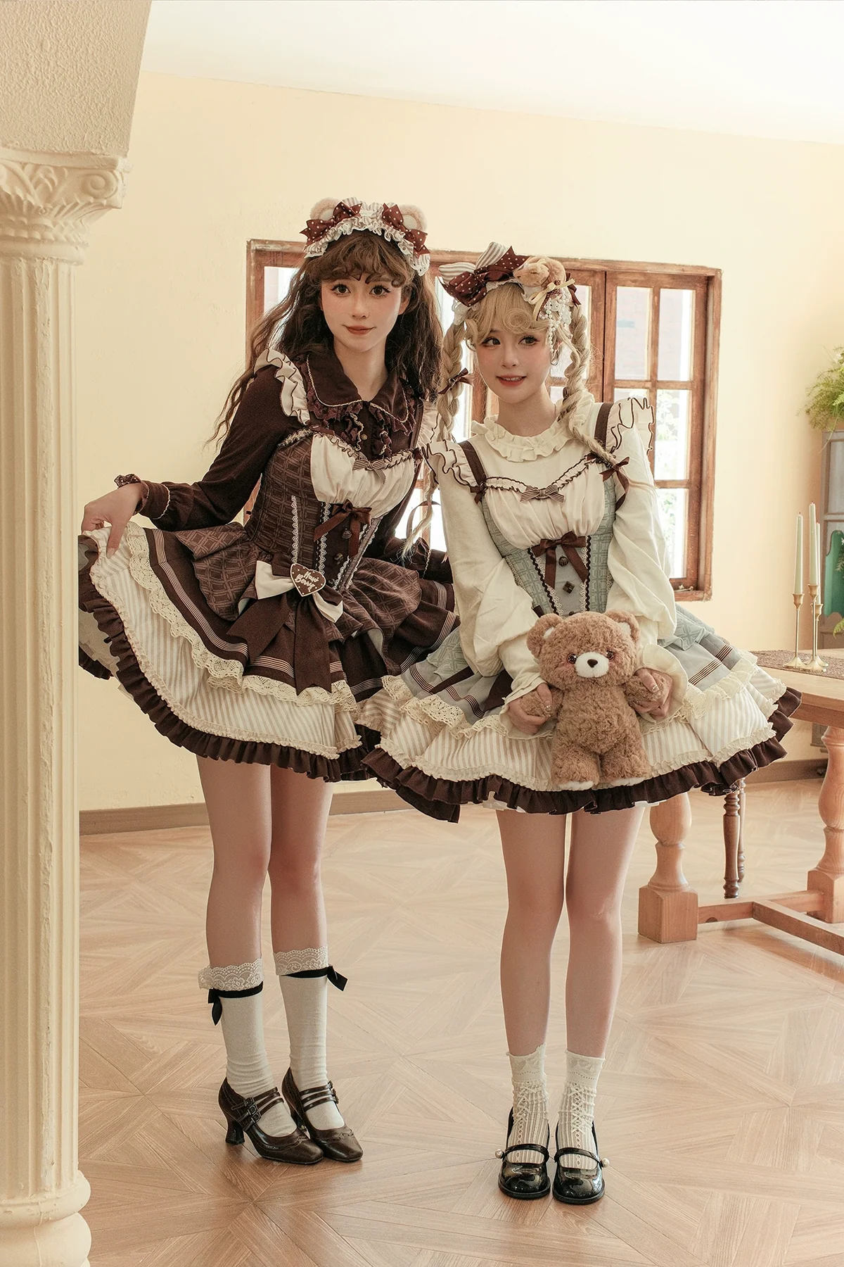 Hawthorn Berries - Thin Choco - Sweet Lolita Petite JSK Puffy Mini Dress KC - Image 3