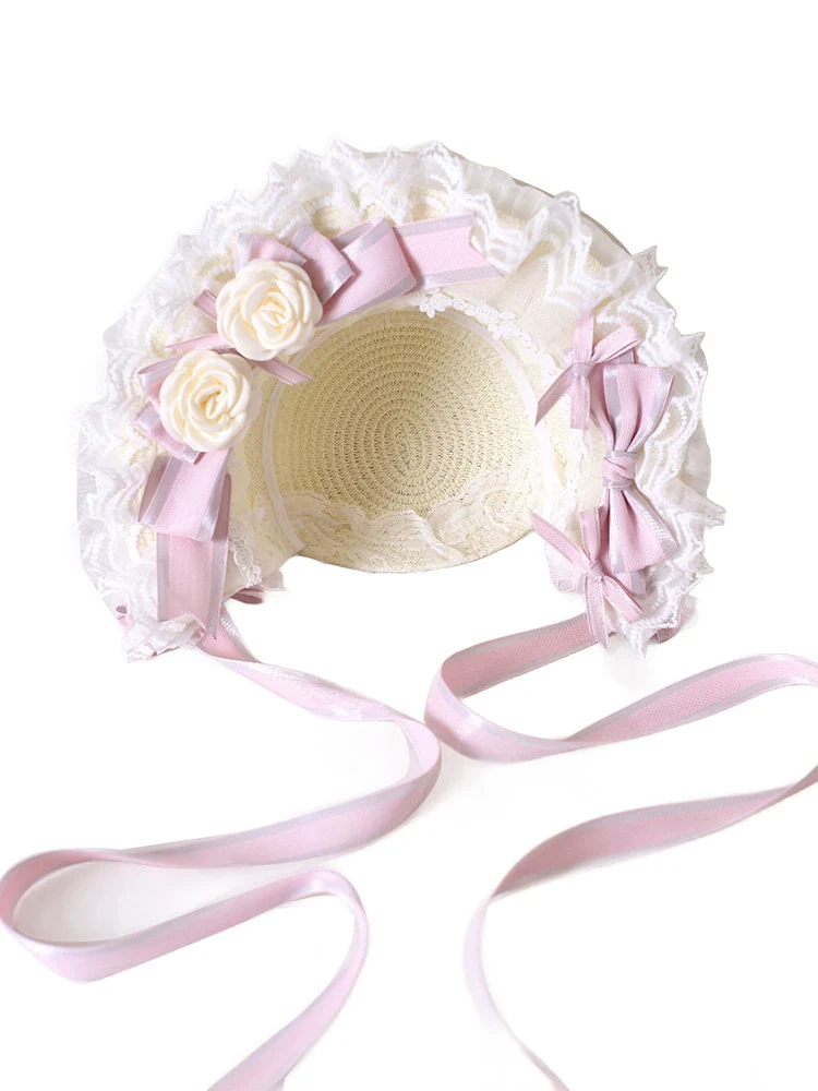 Xiaogui - Sweet Lolita Headdress Pink Handmade Christmas Accessories - Image 18