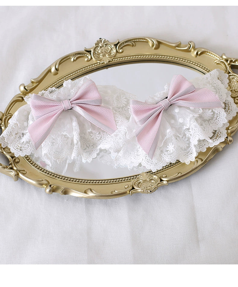Xiaogui - Sweet Lolita Headdress Pink Handmade Christmas Accessories - Image 23