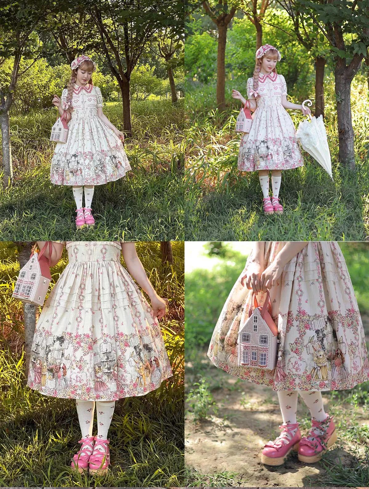 Puff Tata - Sweet Lolita Platform Shoes, Adjustable Straps - Image 10