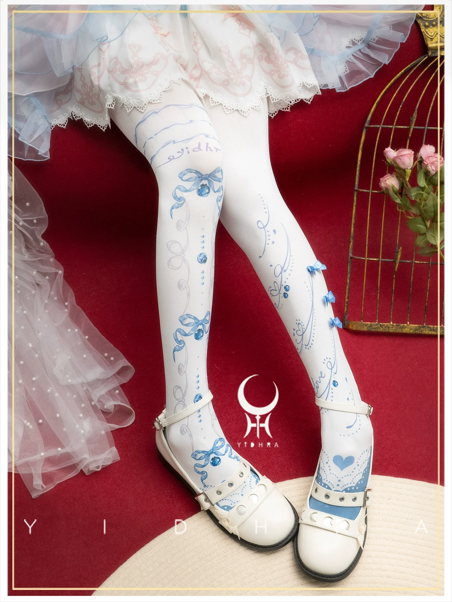 Yidhra - Frutomo - Sweet Lolita Printed Pantyhose - Image 4