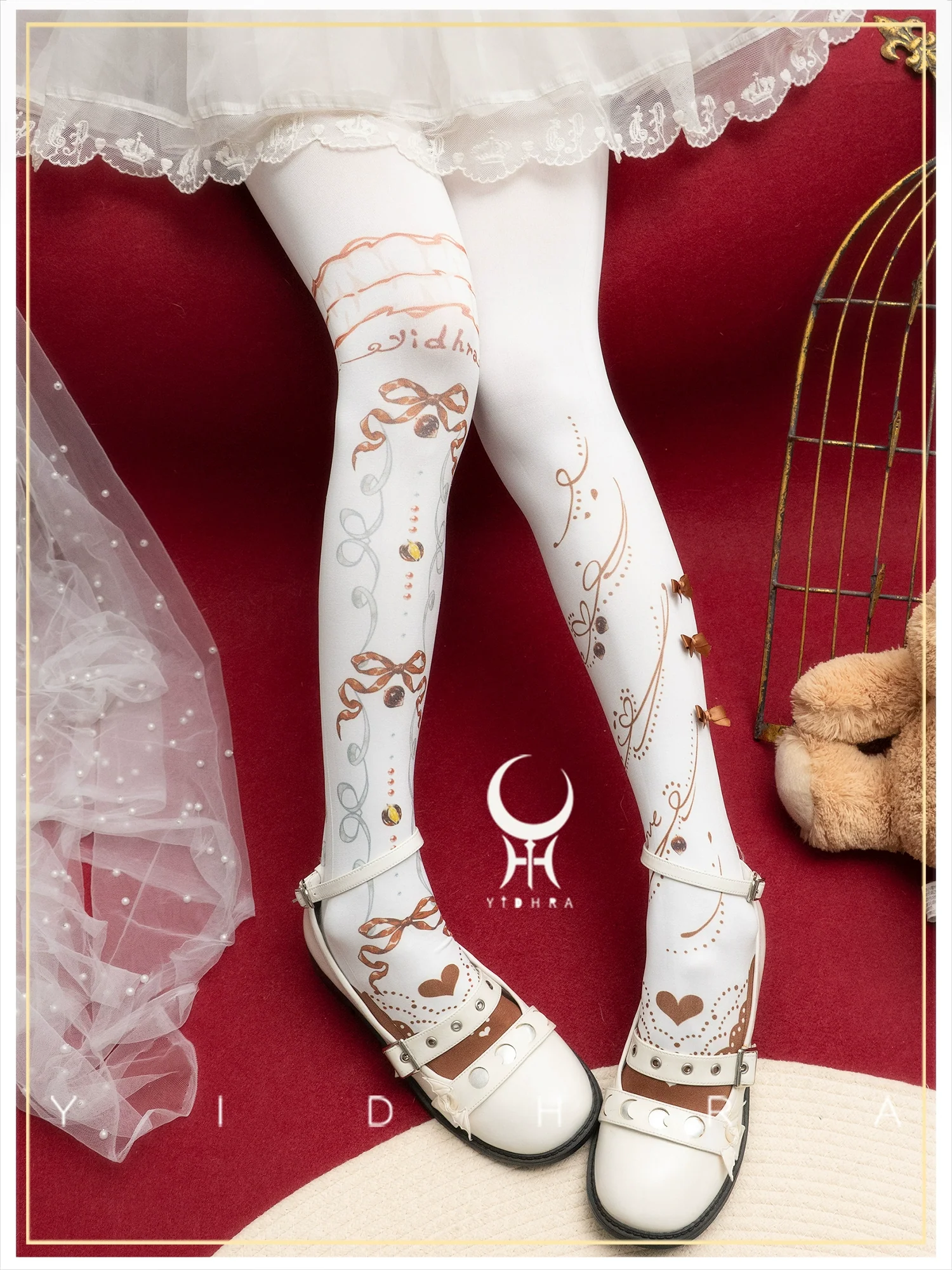 Yidhra - Frutomo - Sweet Lolita Printed Pantyhose - Image 7