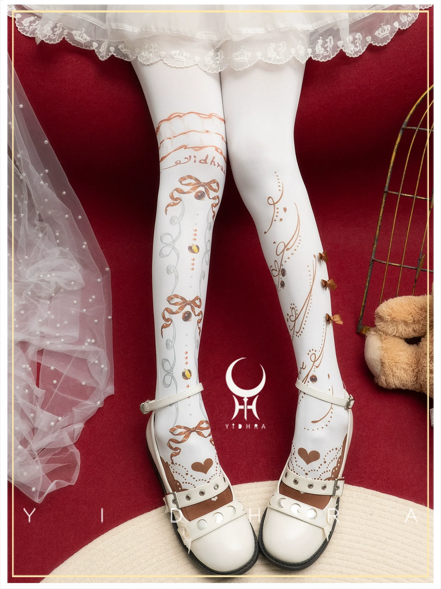 Yidhra - Frutomo - Sweet Lolita Printed Pantyhose - Image 8