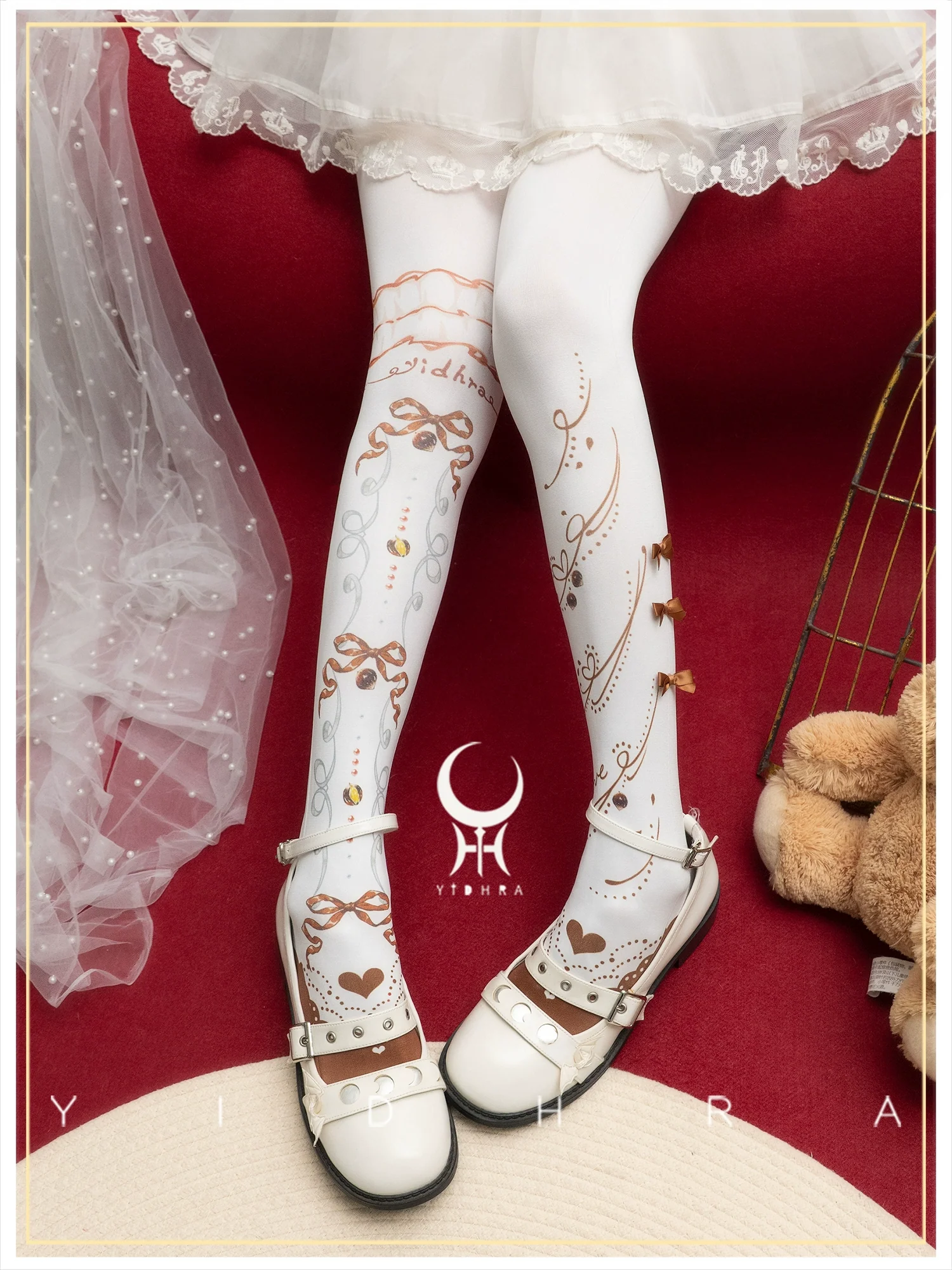 Yidhra - Frutomo - Sweet Lolita Printed Pantyhose - Image 9