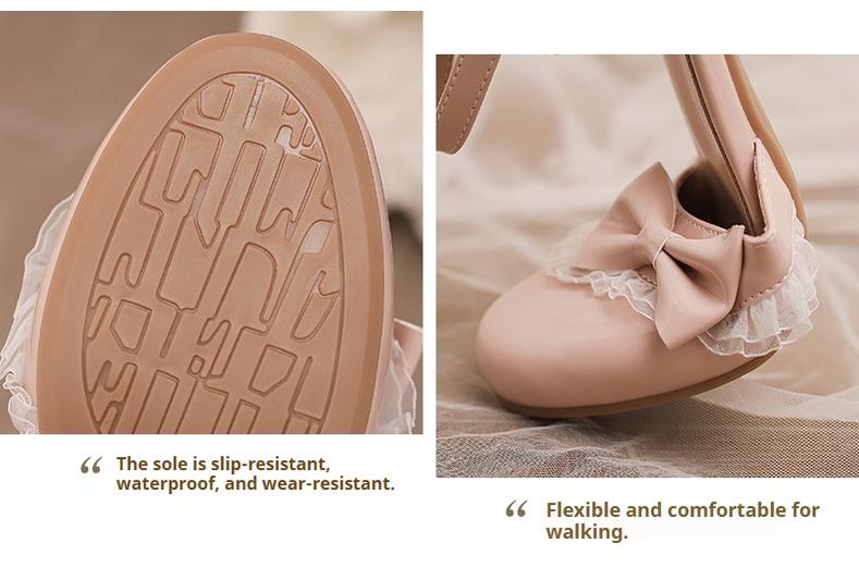 Yana - Sweet Lolita Sandal with Low Chunky Heel and Bow Decoration - Image 15