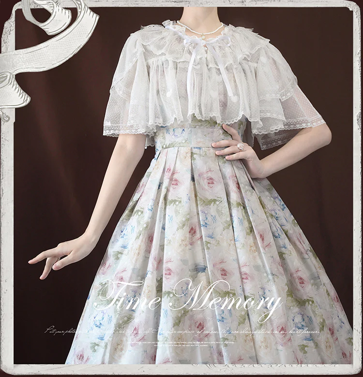 Sweetheart Curtain - Sweet Lolita Shawl Short Sleeve Lace Cardigan - Image 3