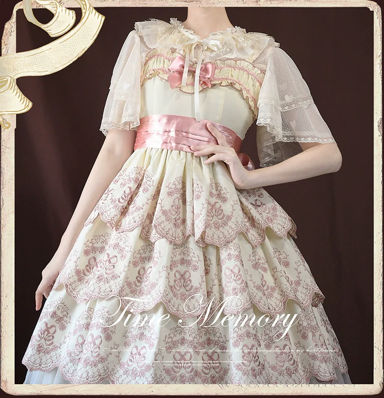 Sweetheart Curtain - Sweet Lolita Shawl Short Sleeve Lace Cardigan - Image 5